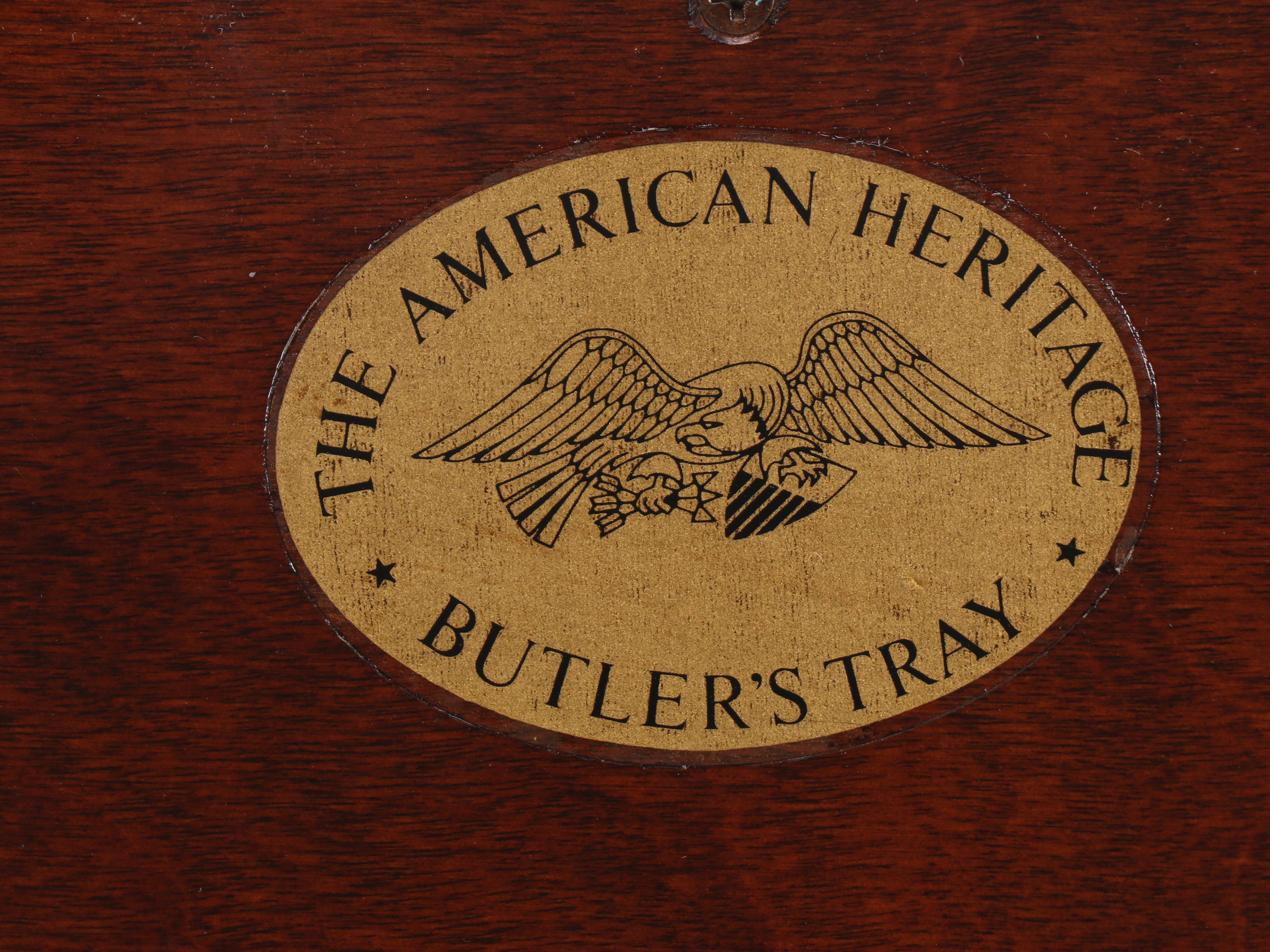 The American Heritage Mahogany Butler's Tray Table