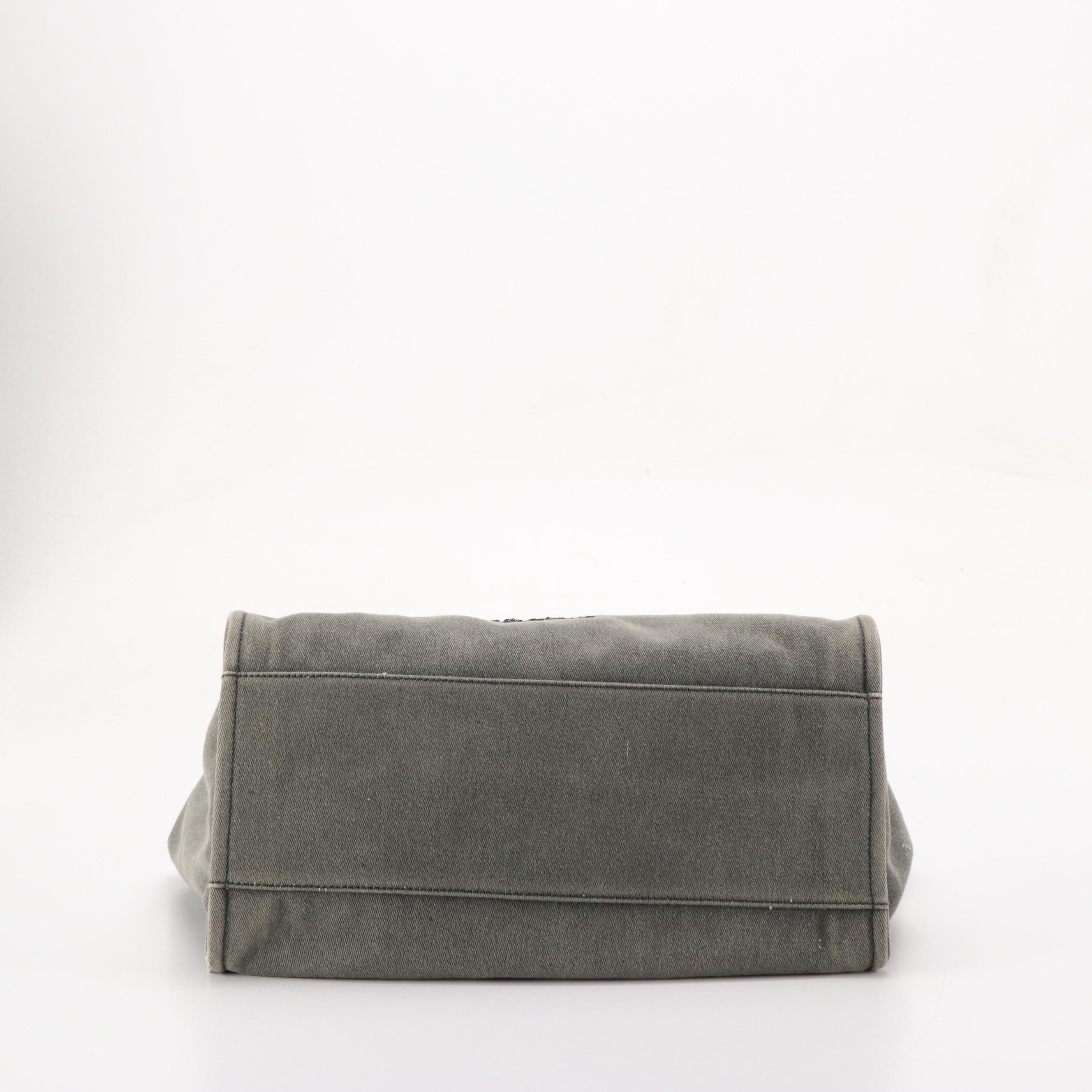 Chanel Deauville Large Shopping Tote Bag in Denim with Leather Trim