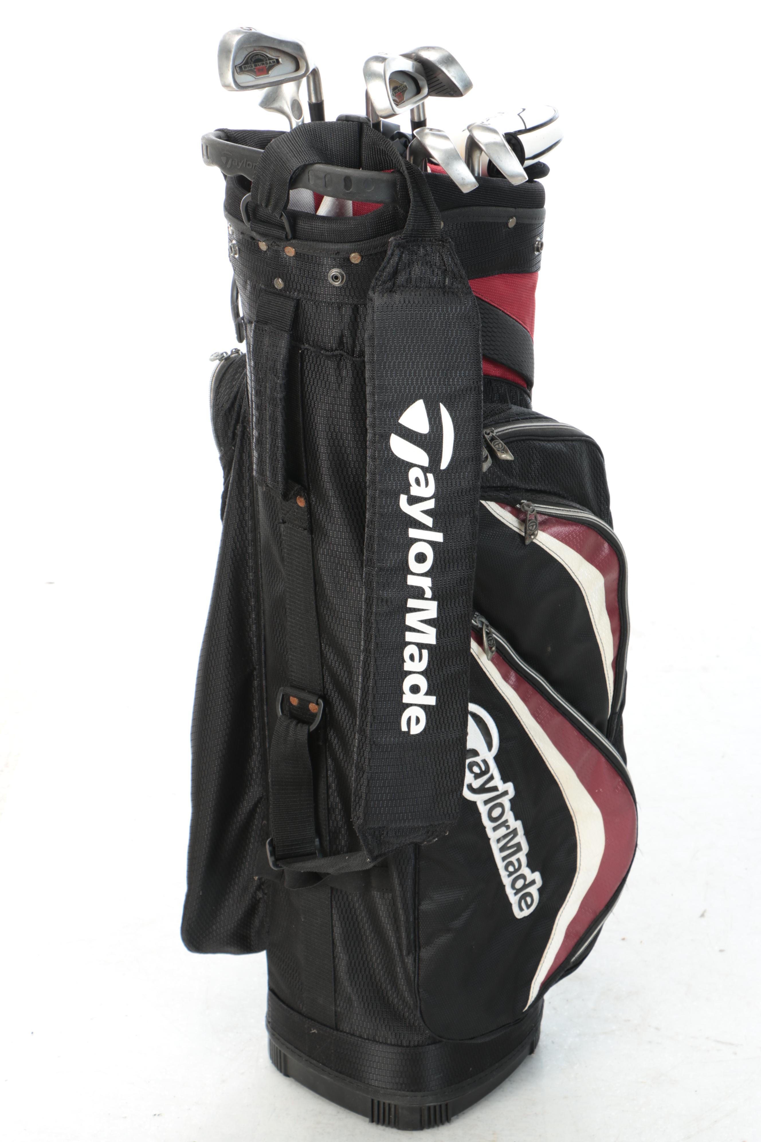 Canterbury "Big Bursar" Irons with Other Clubs and TaylorMade Bag