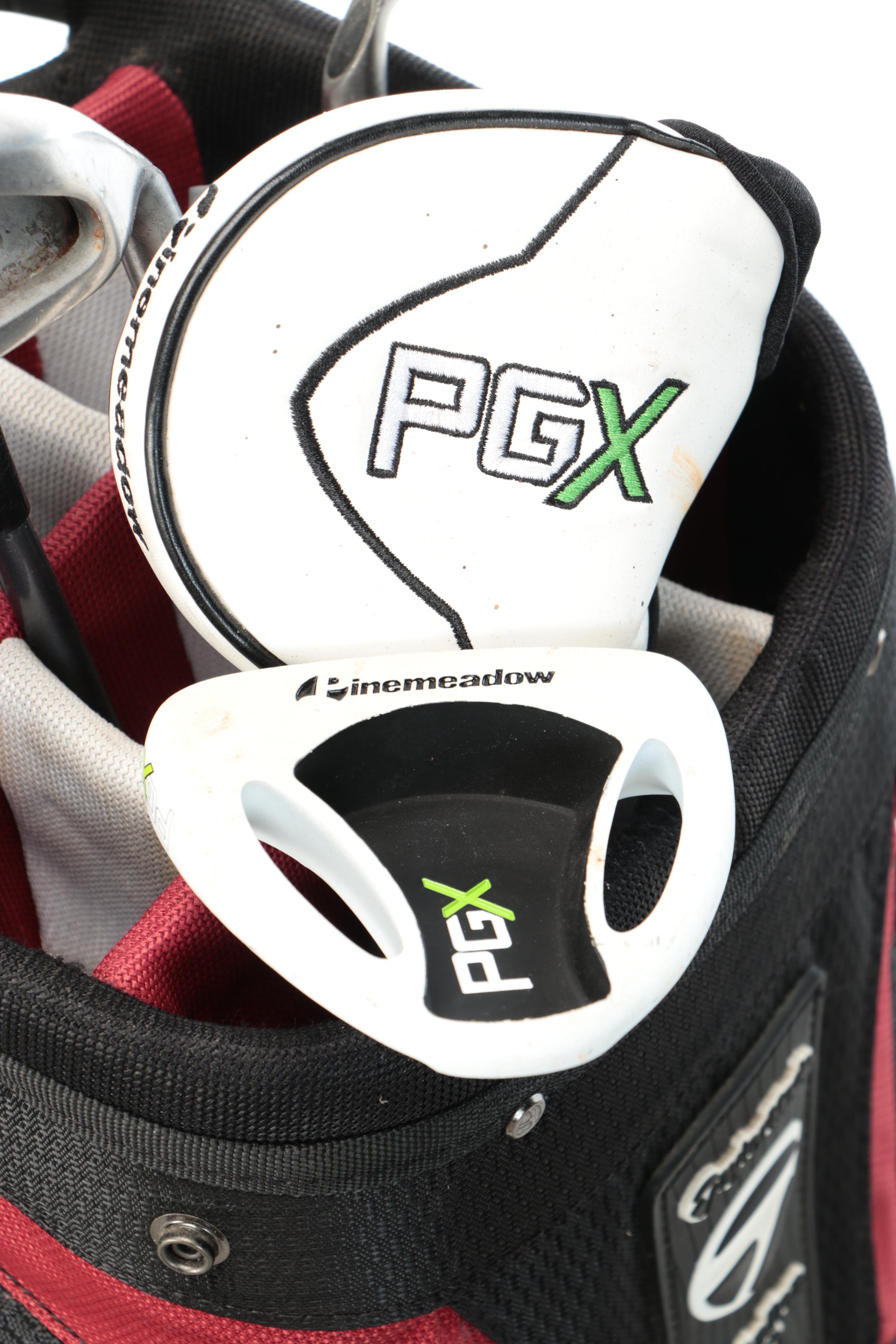 Canterbury "Big Bursar" Irons with Other Clubs and TaylorMade Bag