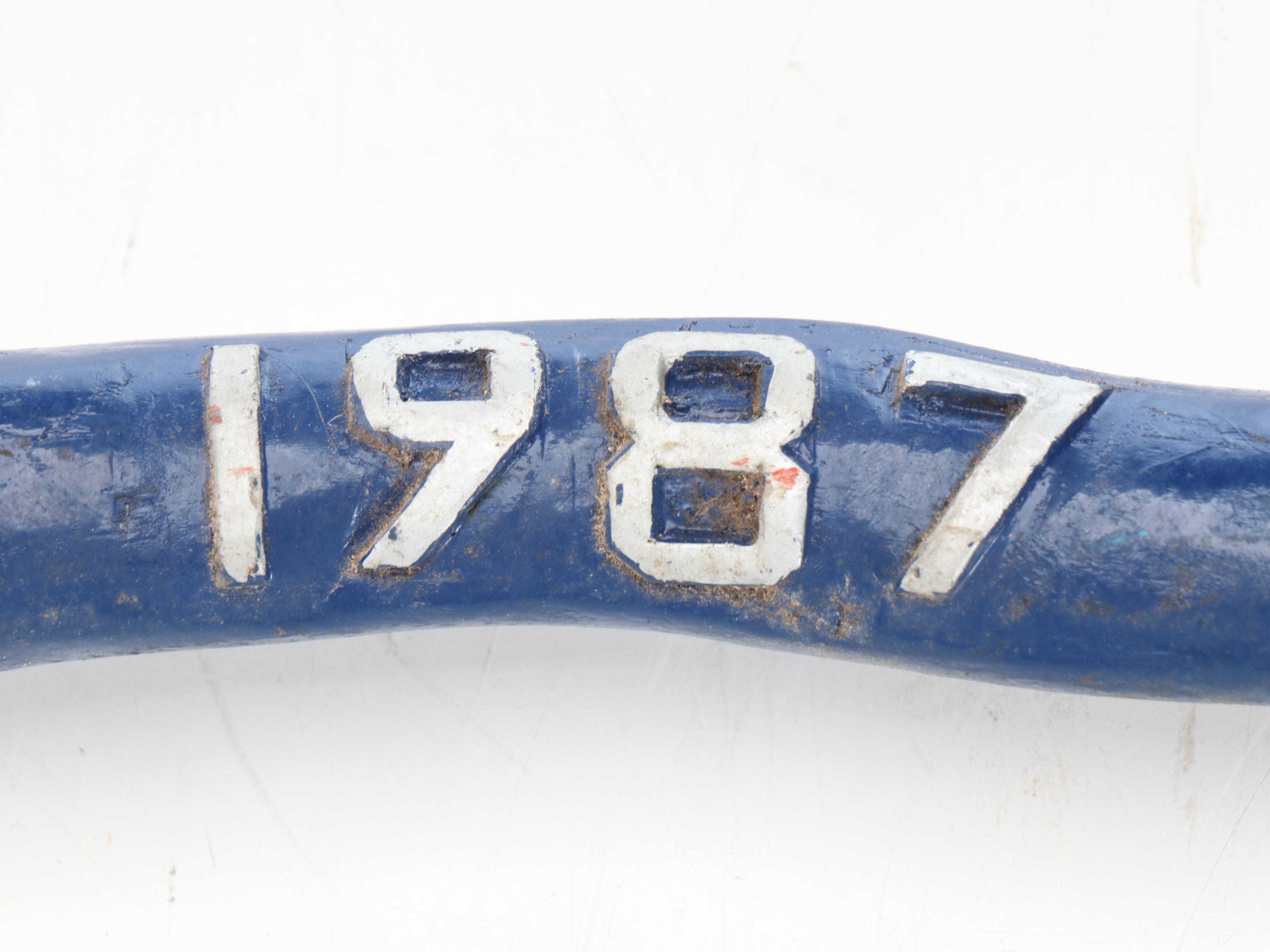 Robert Beaven Folk Art Independence Day Themed Carved Wood Walking Stick, 1987