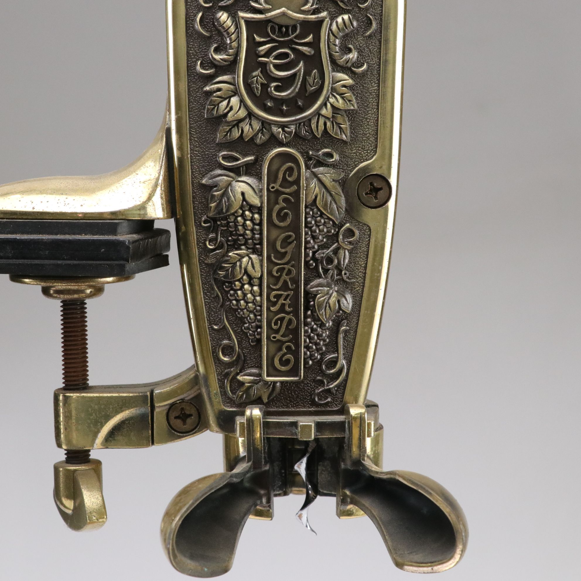 Legrale Brass Table Top Wine Bottle Opener