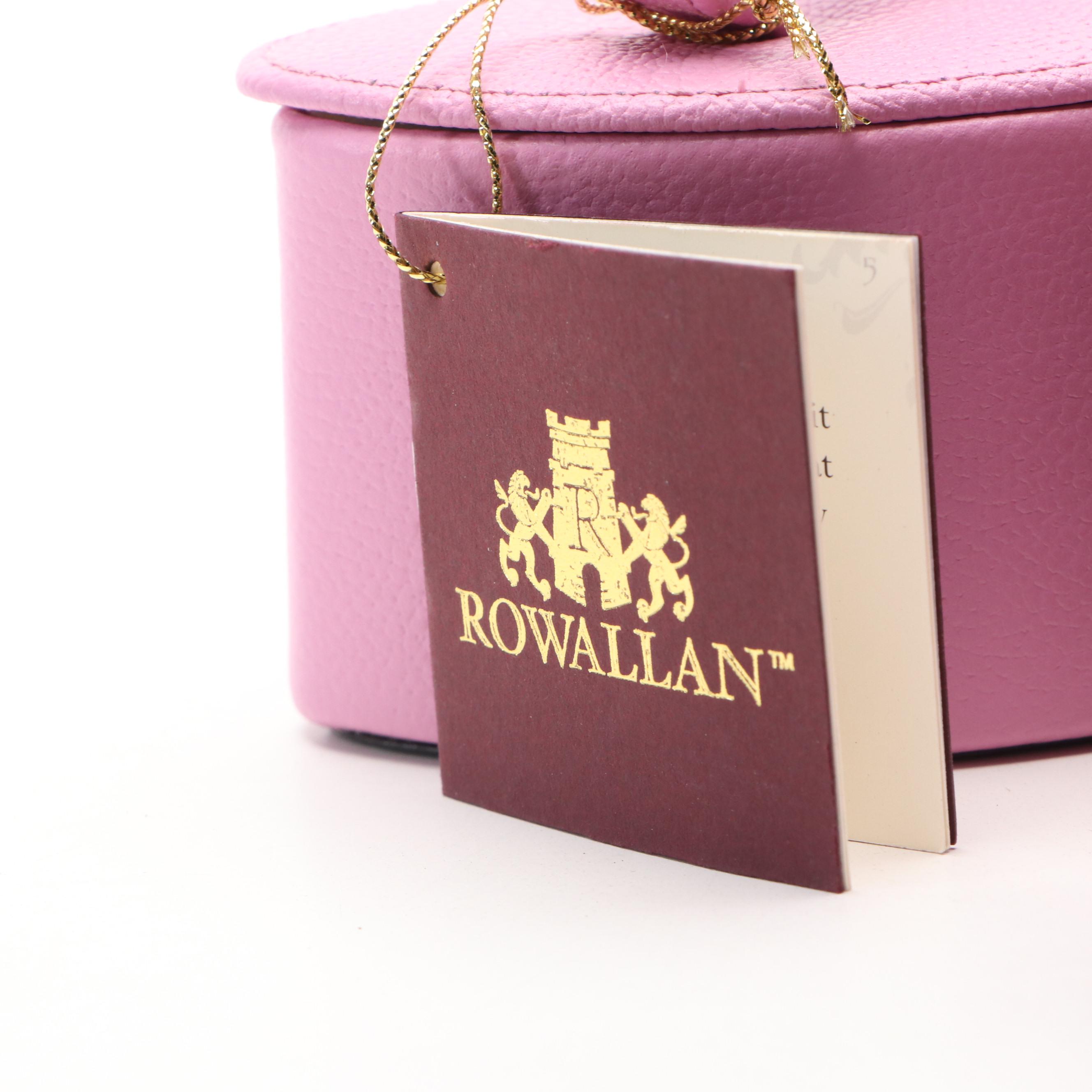 Rowallan Pink and Orange Leather Jewelry Cases