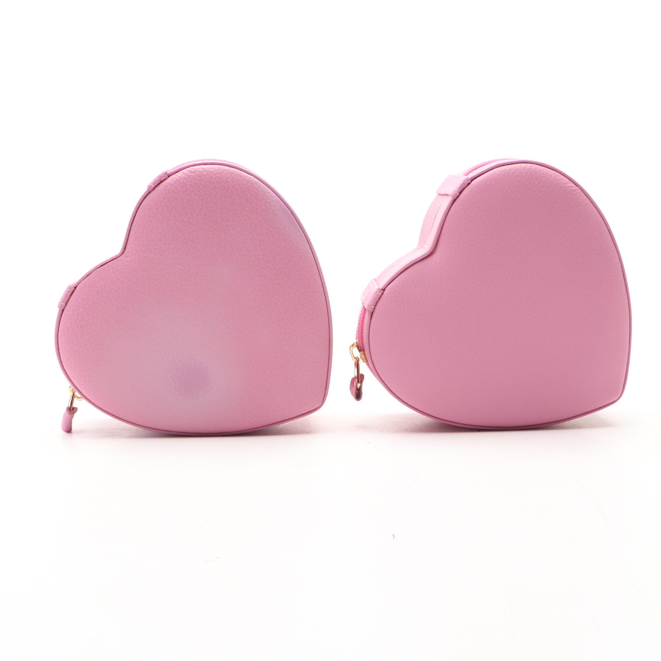 Rowallan Pink and Orange Leather Jewelry Cases