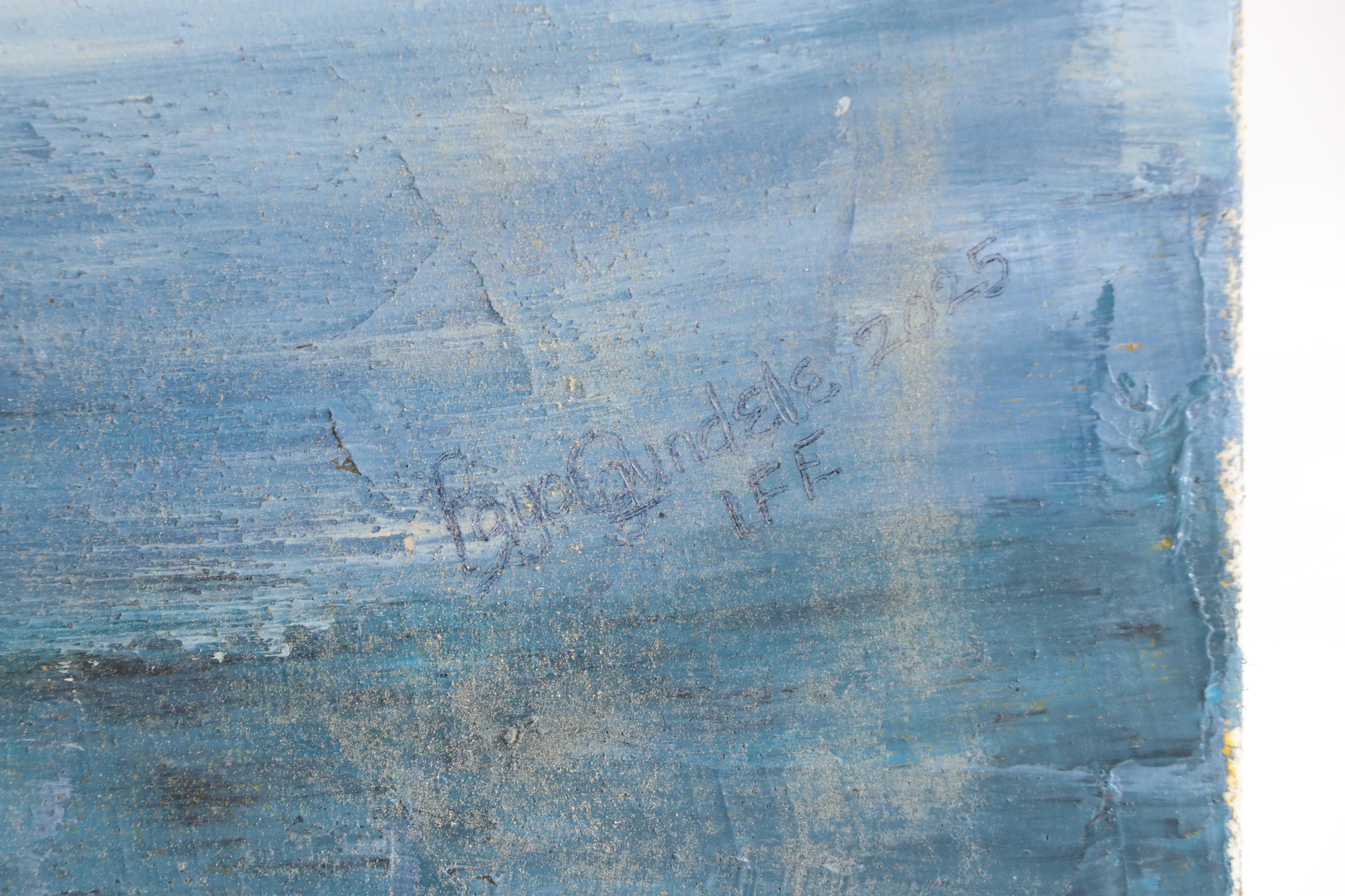 Bayo Ogundele Floral Still Life Mixed Media Collage, 2025