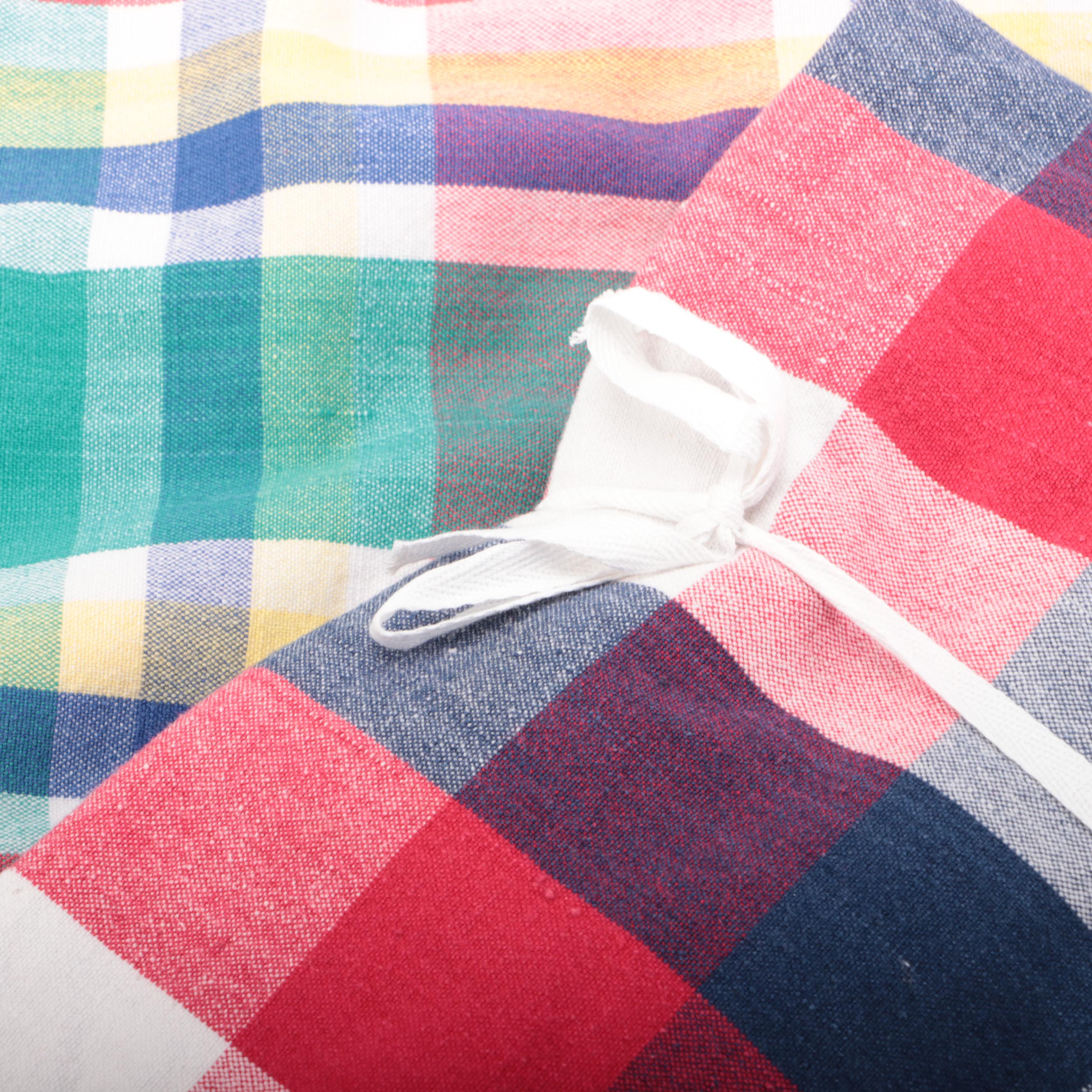 Sur La Table Plaid Cotton Placemats with Other Cotton Table Linens