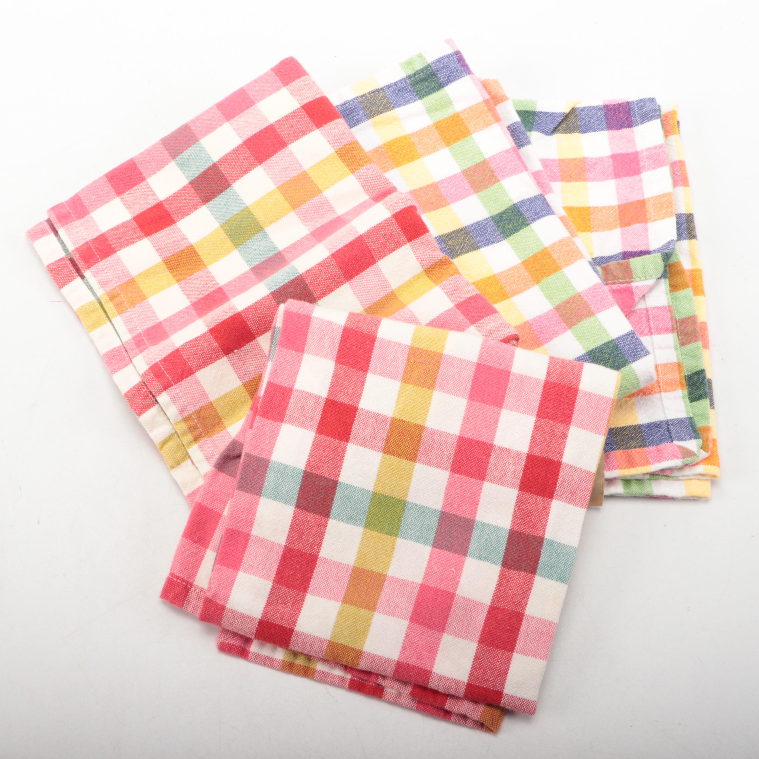 Sur La Table Plaid Cotton Placemats with Other Cotton Table Linens