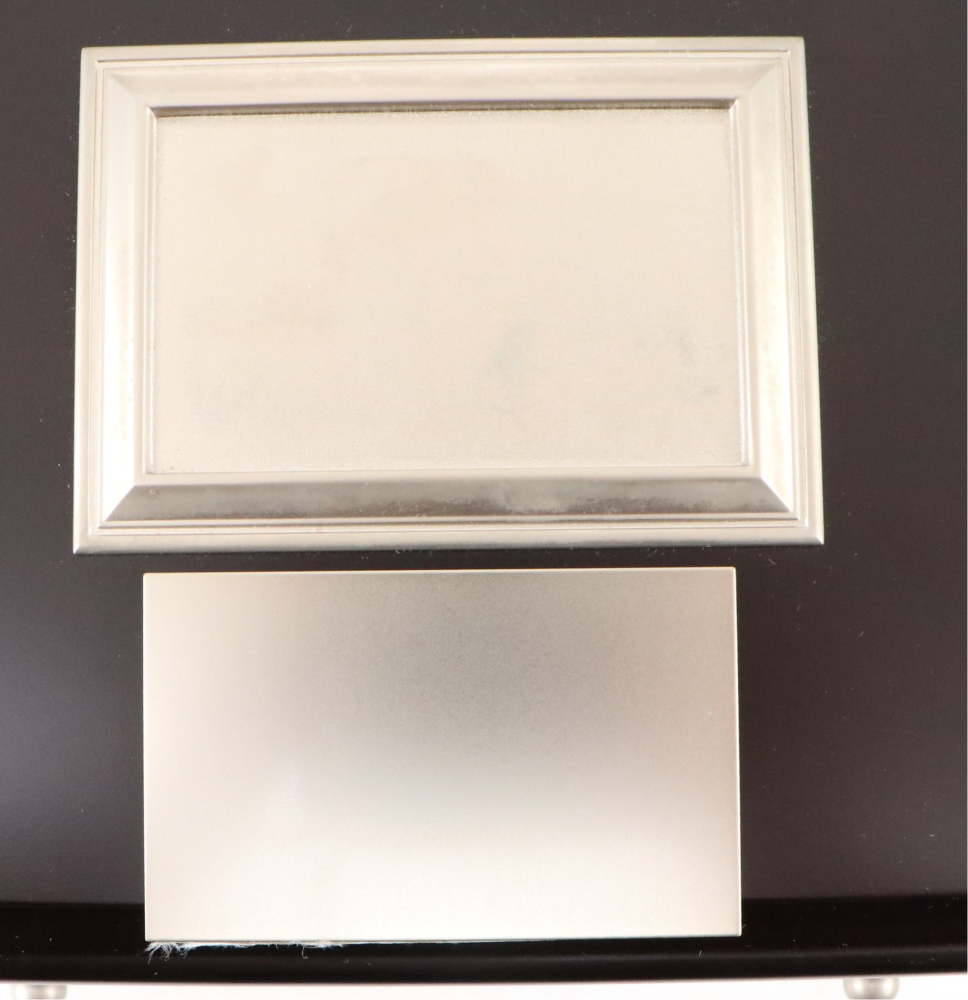 Things Remembered Satin Black Finish Bombé Wood Jewelry Chest