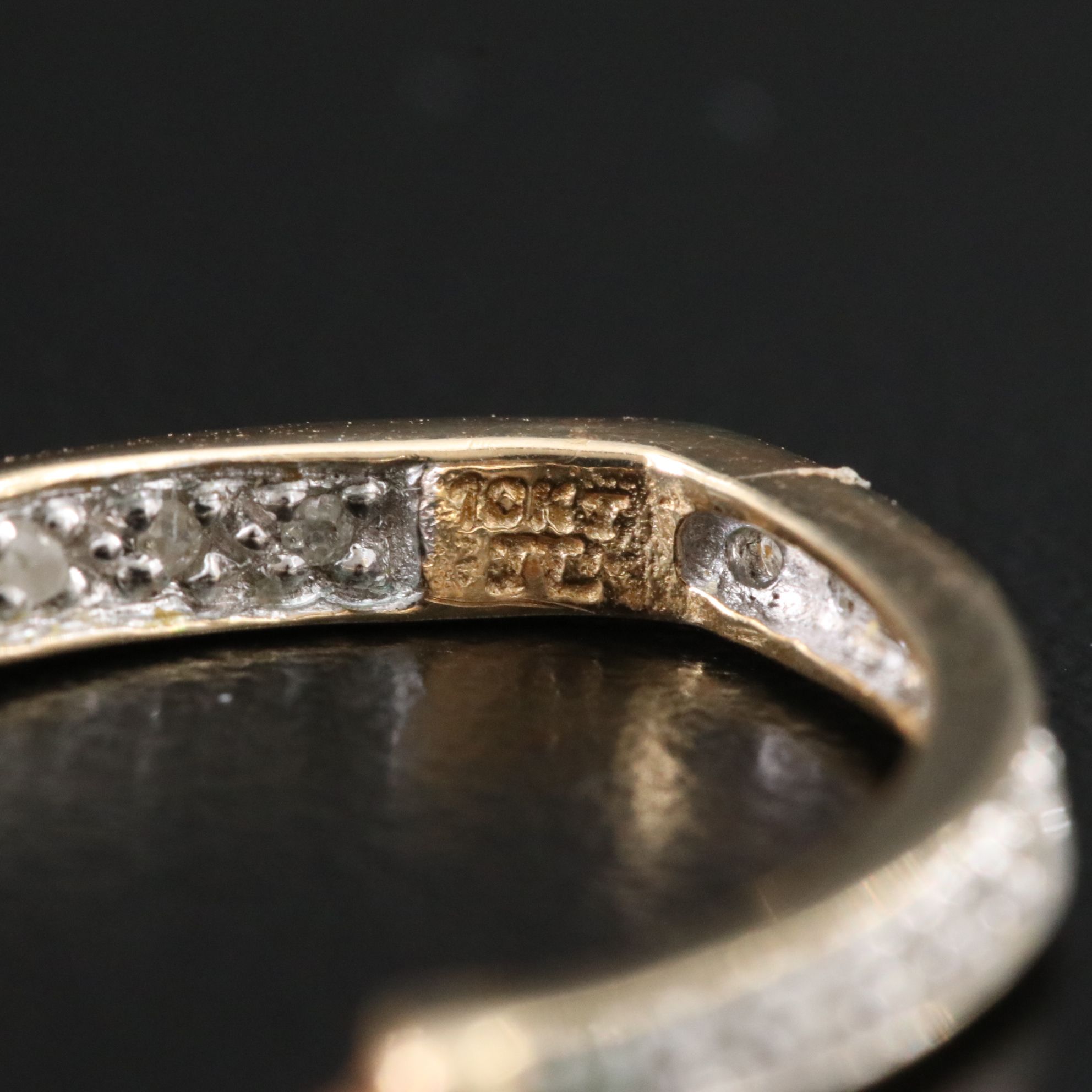 10K Diamond Inside-Out Hoop Earrings