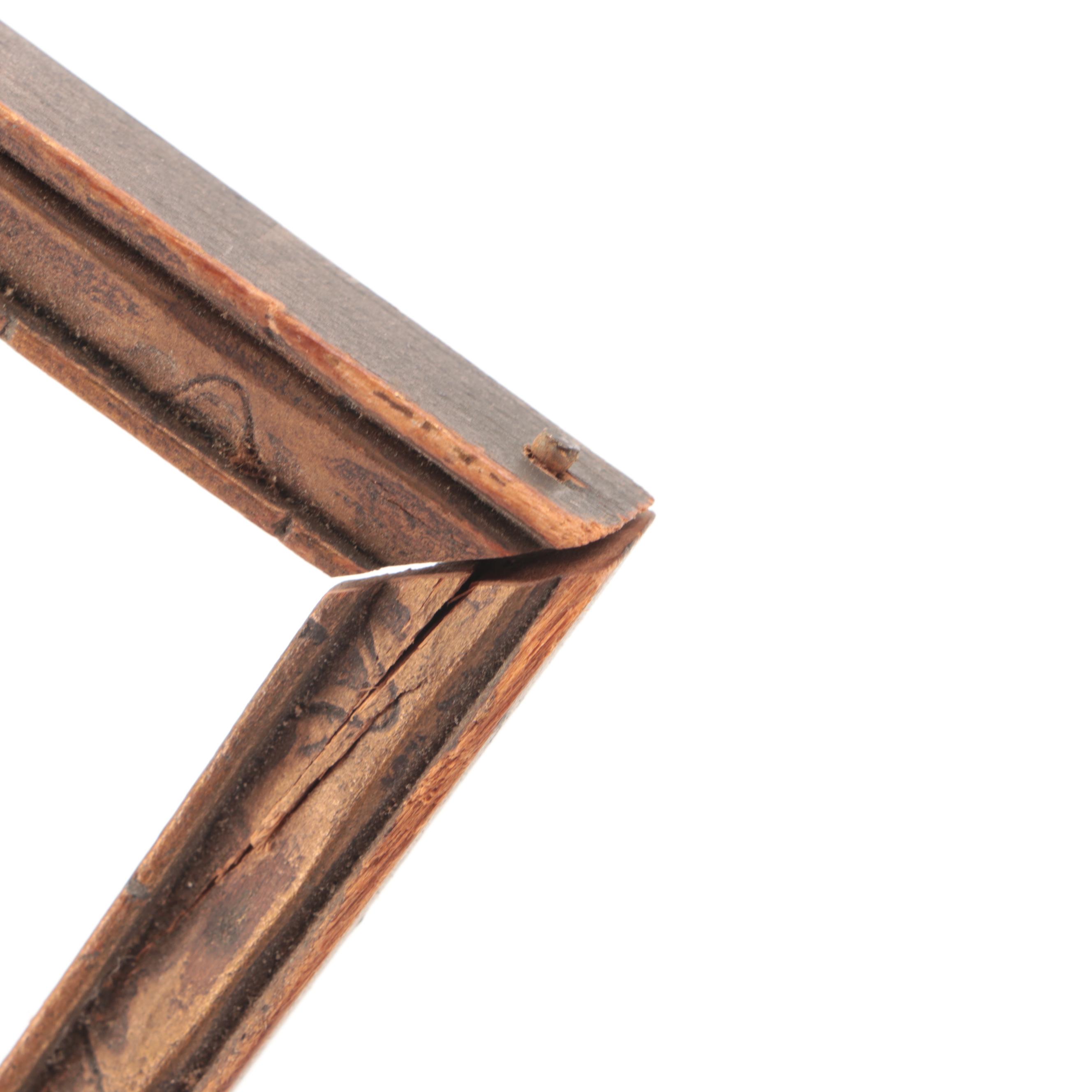 Vintage Wooden Gilt and Engraved Frames, Early to Mid-20th Century