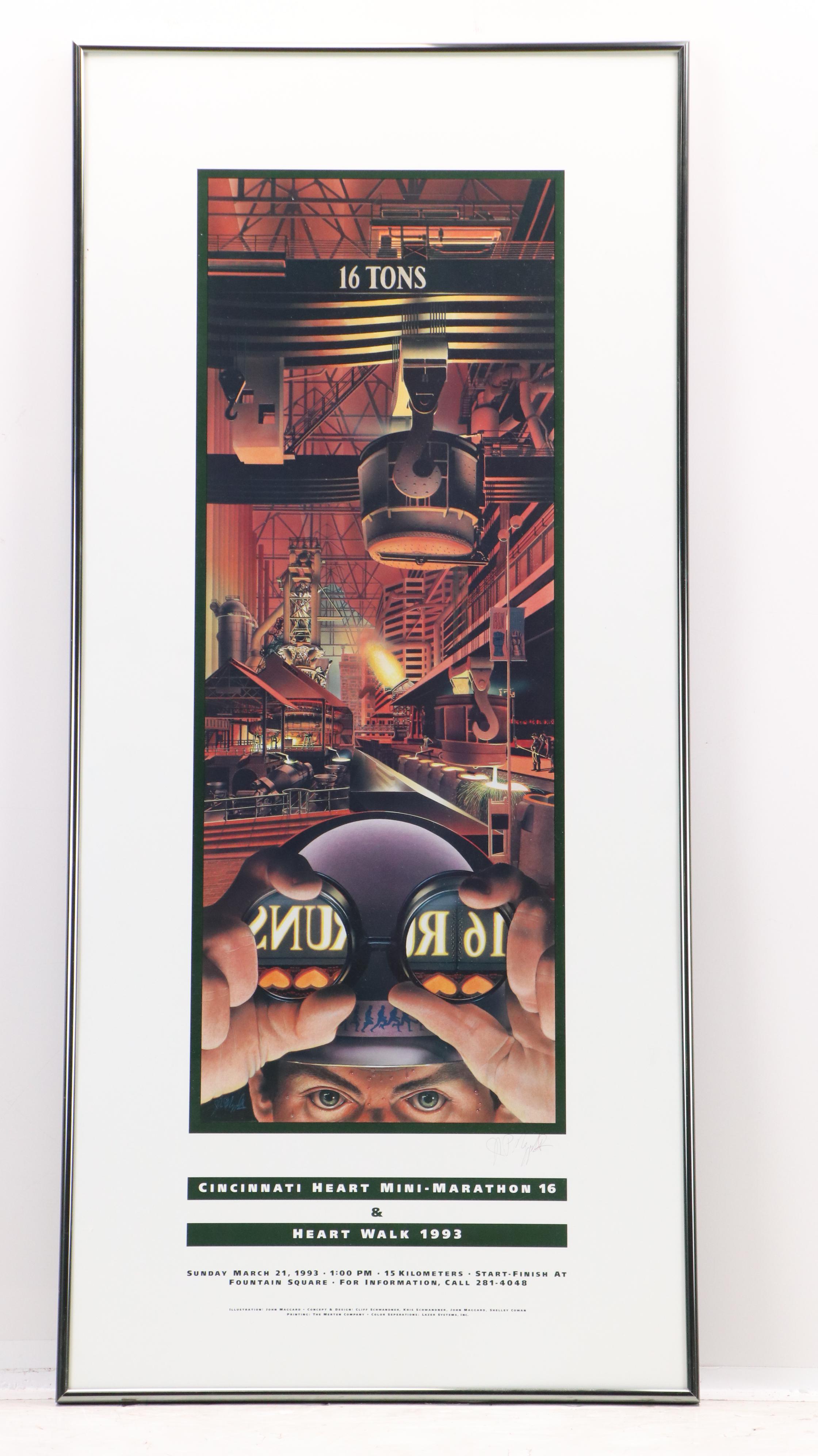 Cincinnati Heart Mini-Marathon Posters, 1980s and 1990s