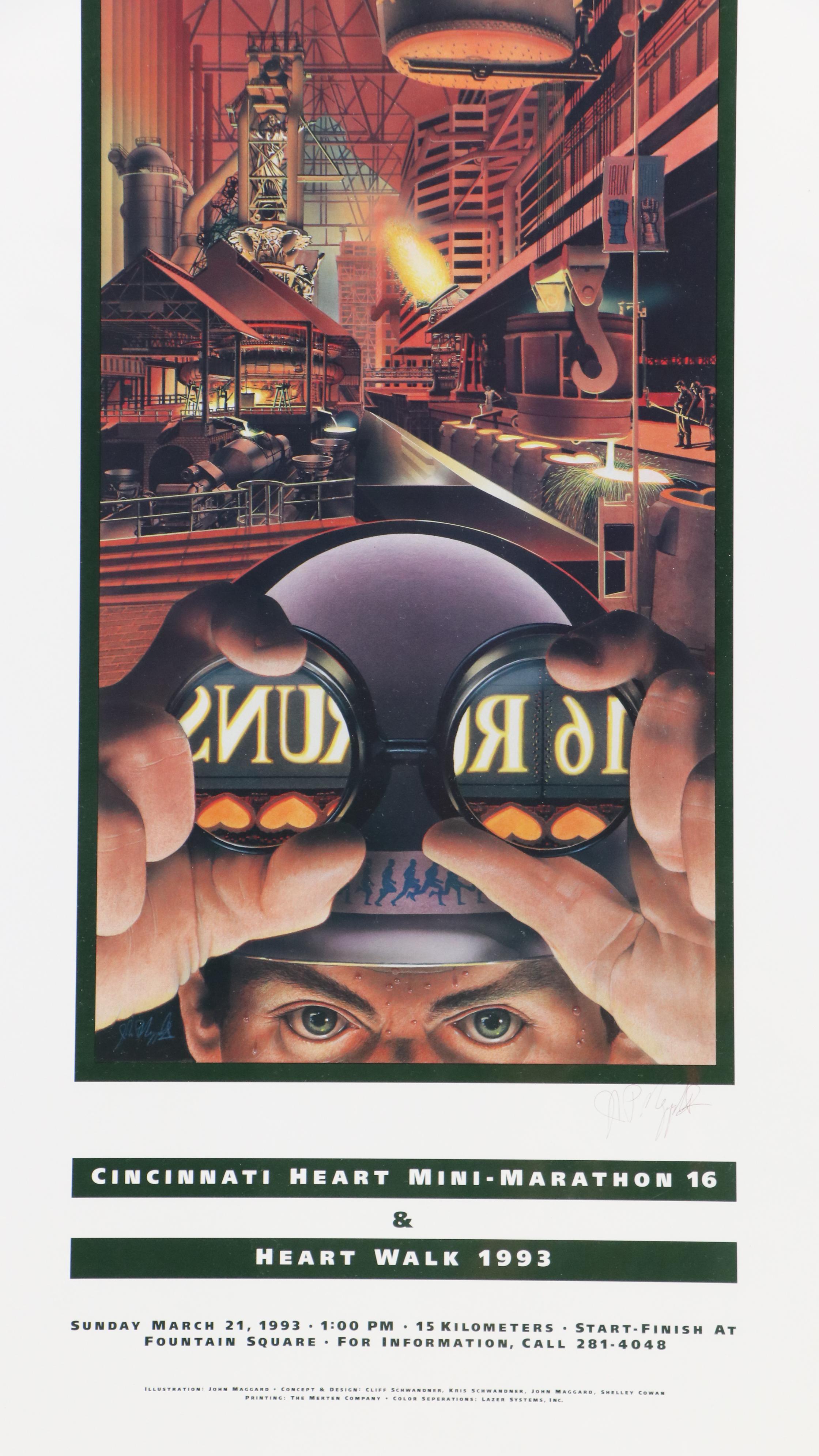 Cincinnati Heart Mini-Marathon Posters, 1980s and 1990s