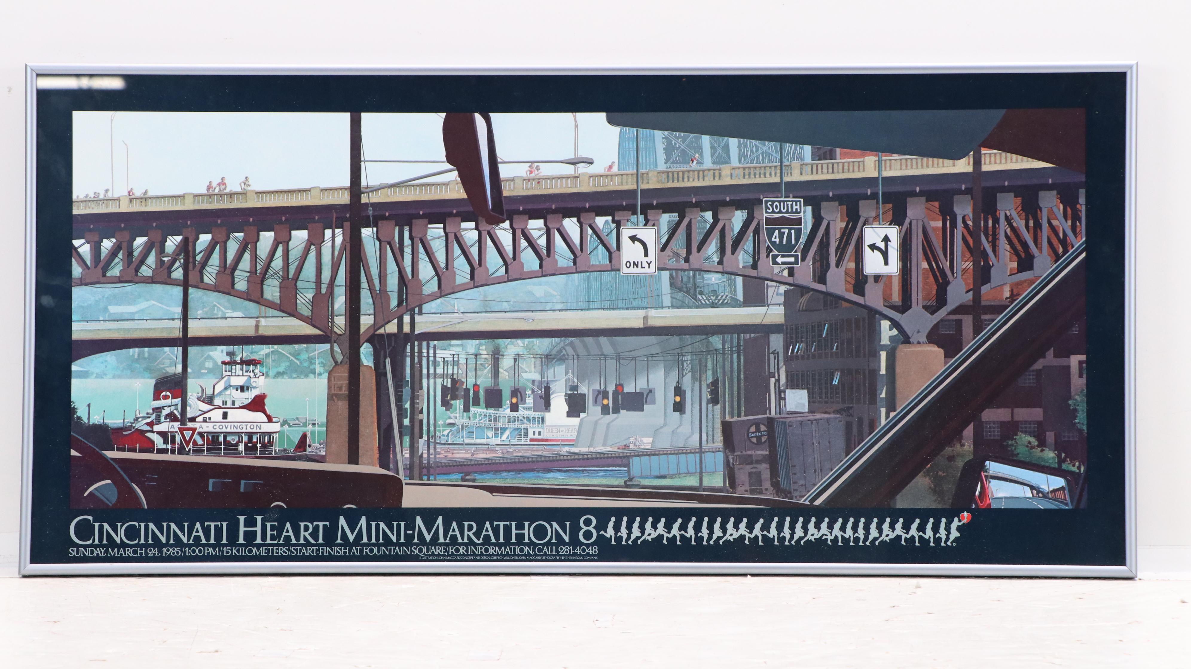 Cincinnati Heart Mini-Marathon Posters, 1980s and 1990s