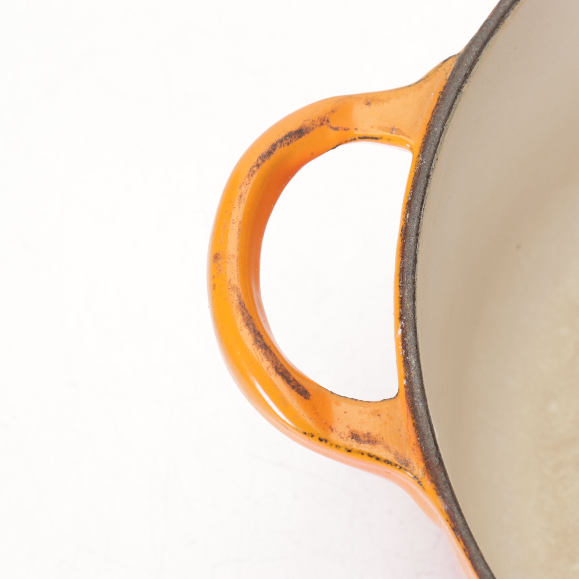 Enameled Cast Iron Dutch Ovens in Sunburst Orange