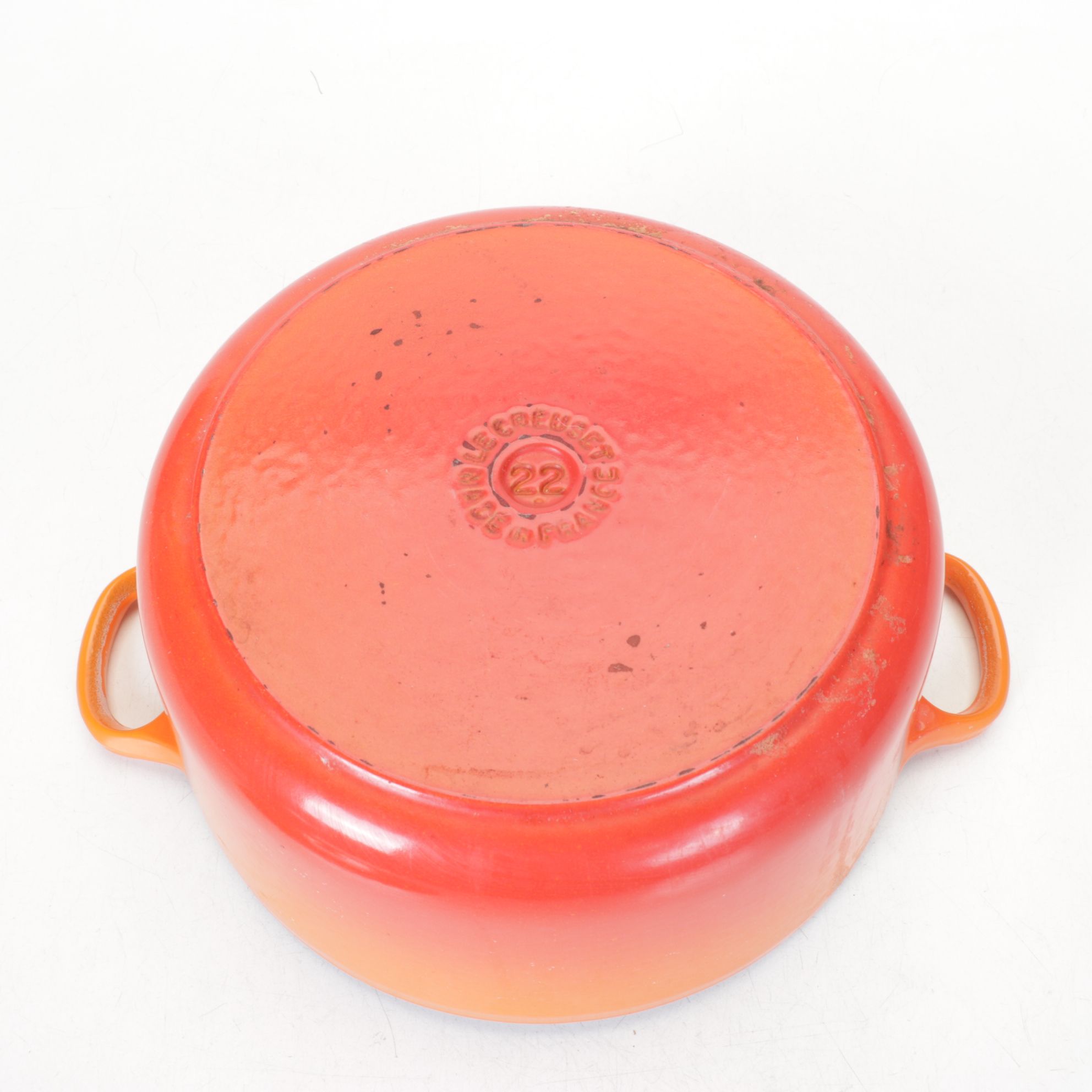 Enameled Cast Iron Dutch Ovens in Sunburst Orange