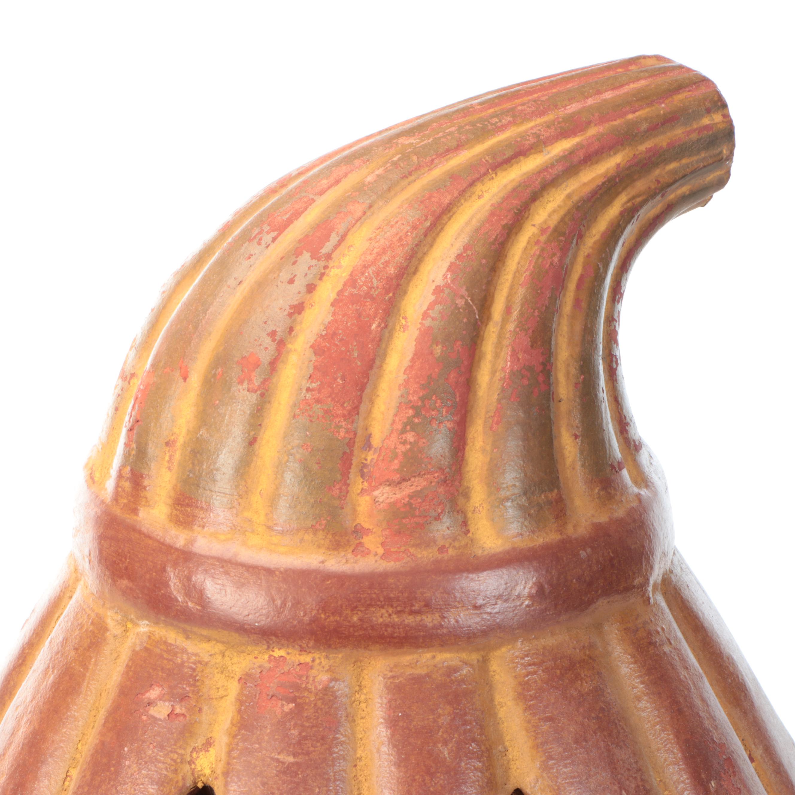 Ceramic Jack-o'-Lantern Halloween Chiminea