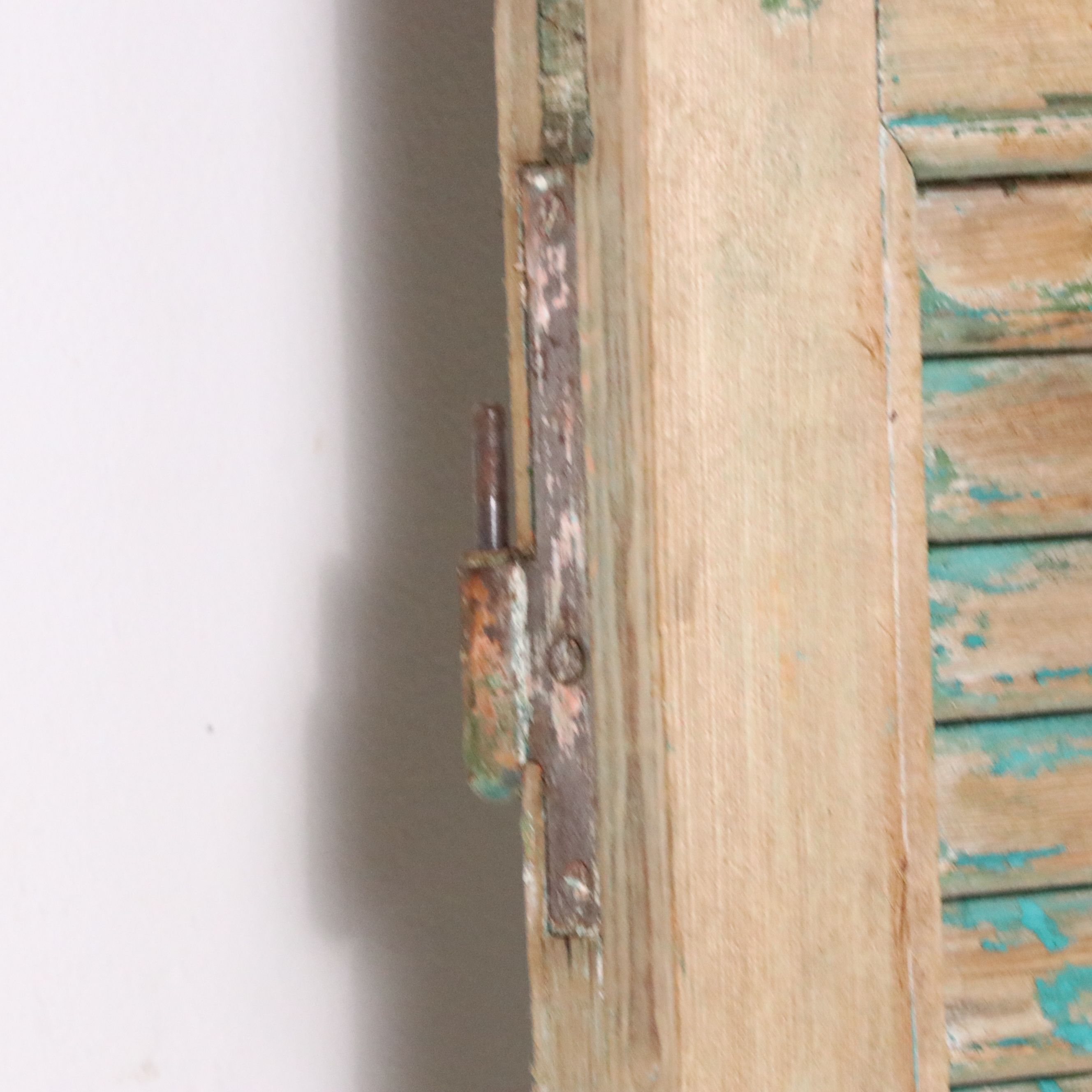 Pair of Architectural Salvage Skinny Louver Door Panels