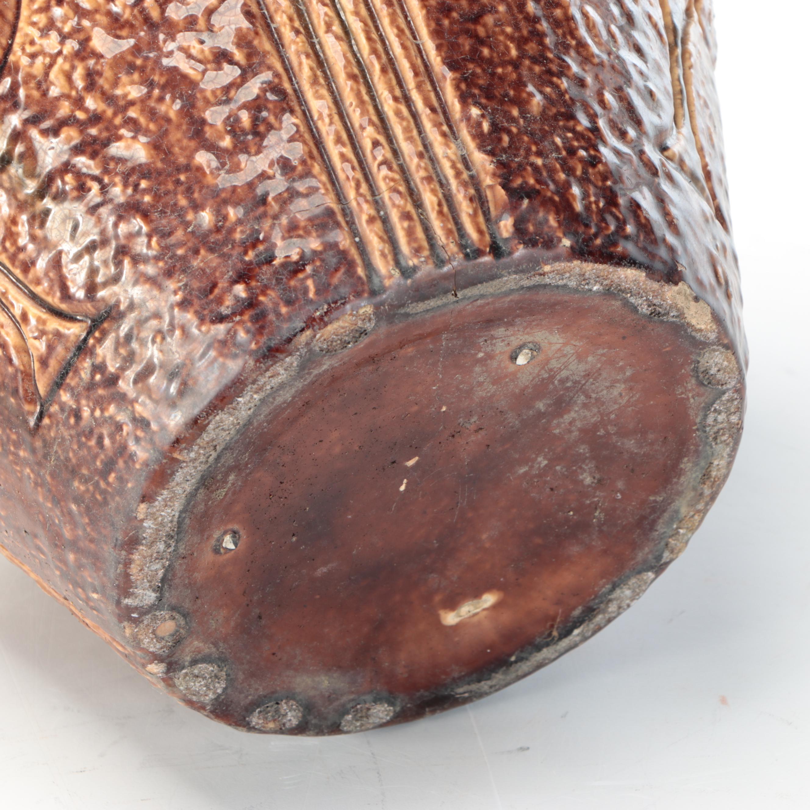 Green Glazed Ceramic Planters