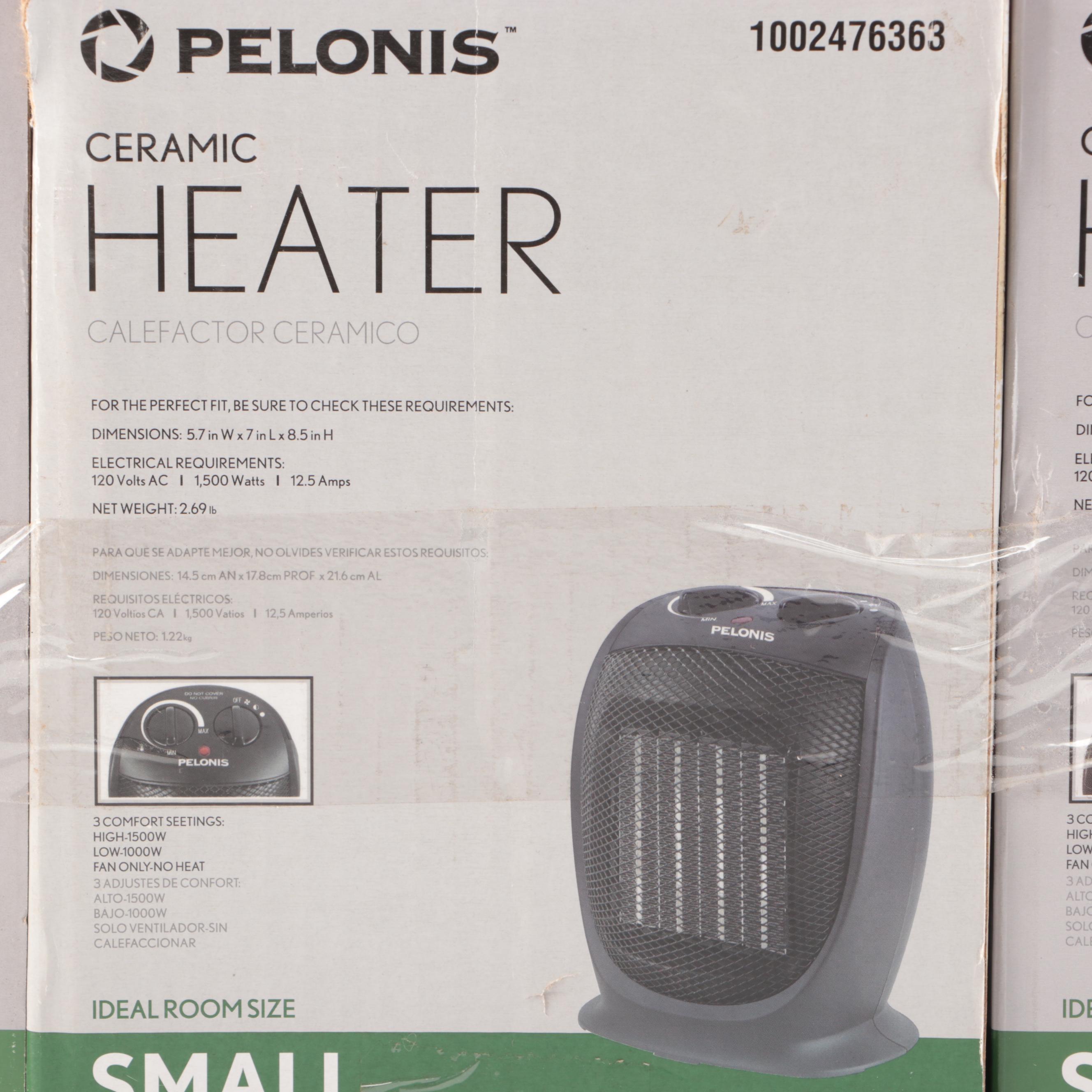 Pelonis Small Ceramic Electric Heaters