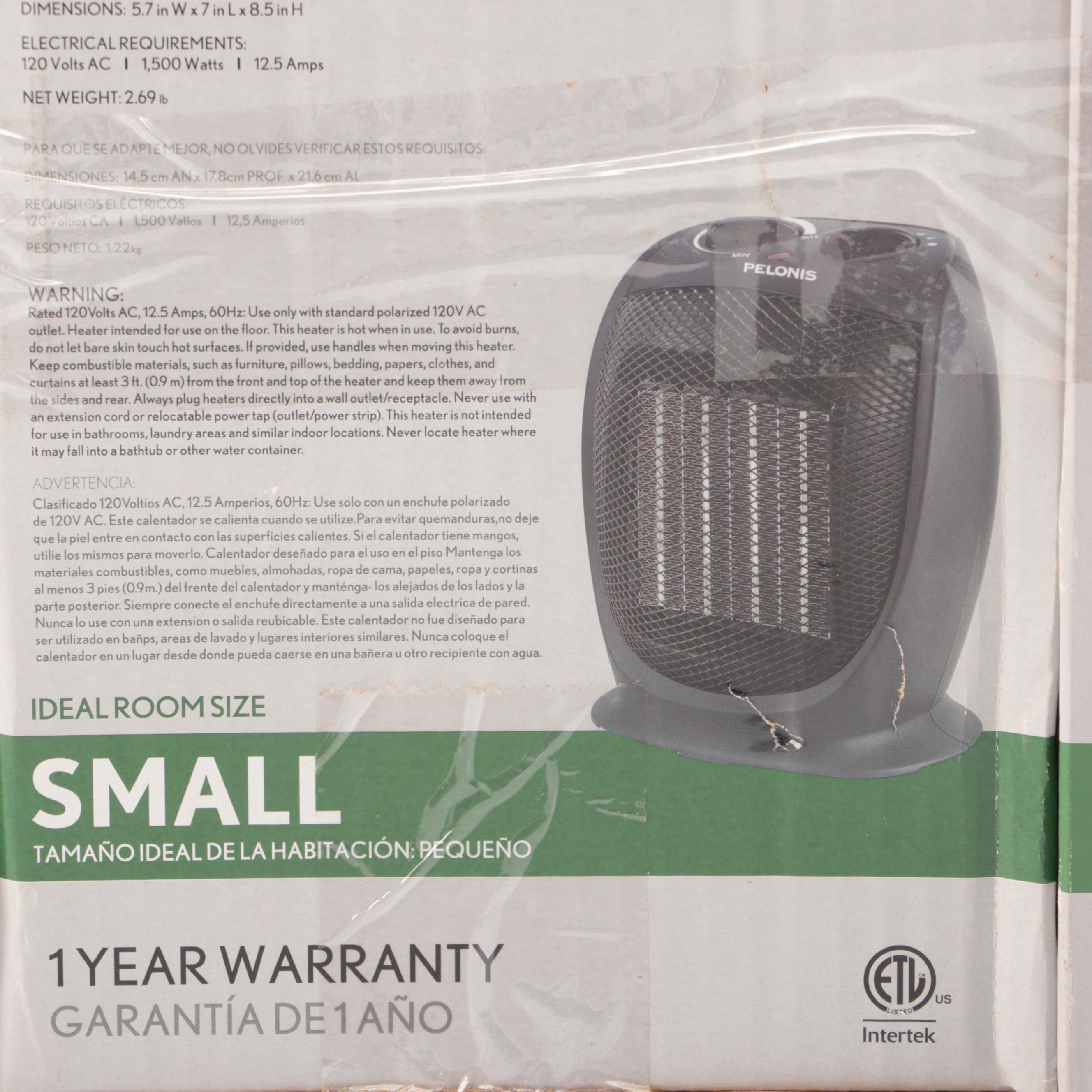 Pelonis Small Ceramic Electric Heaters