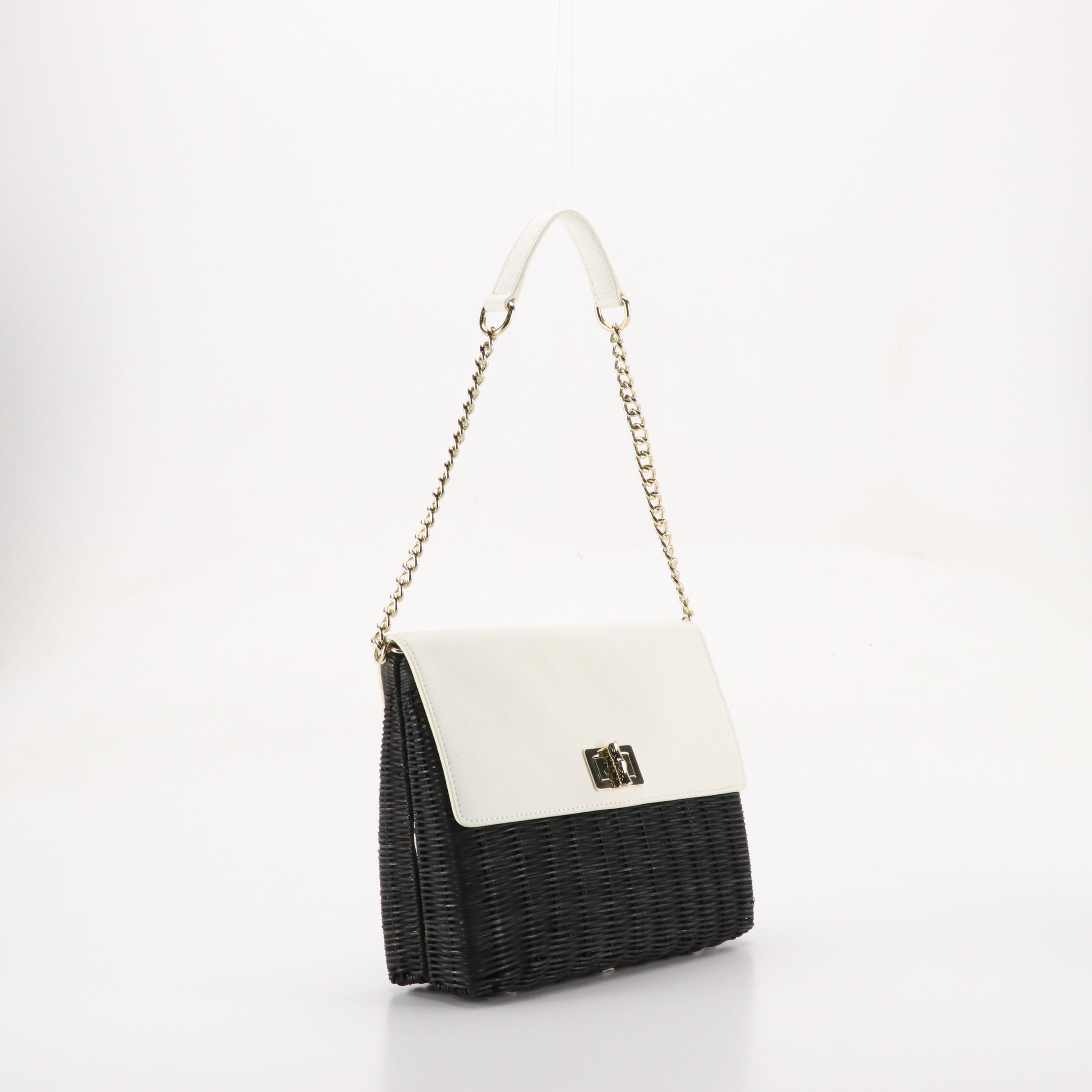 Talbots Shoulder Bags in Woven Rattan and Leather