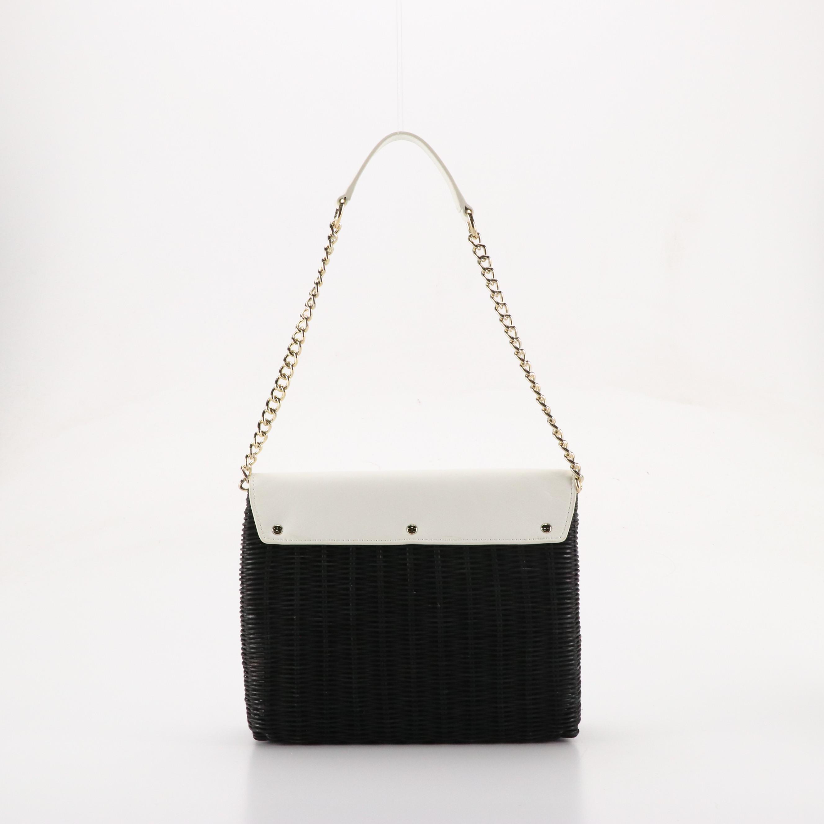 Talbots Shoulder Bags in Woven Rattan and Leather