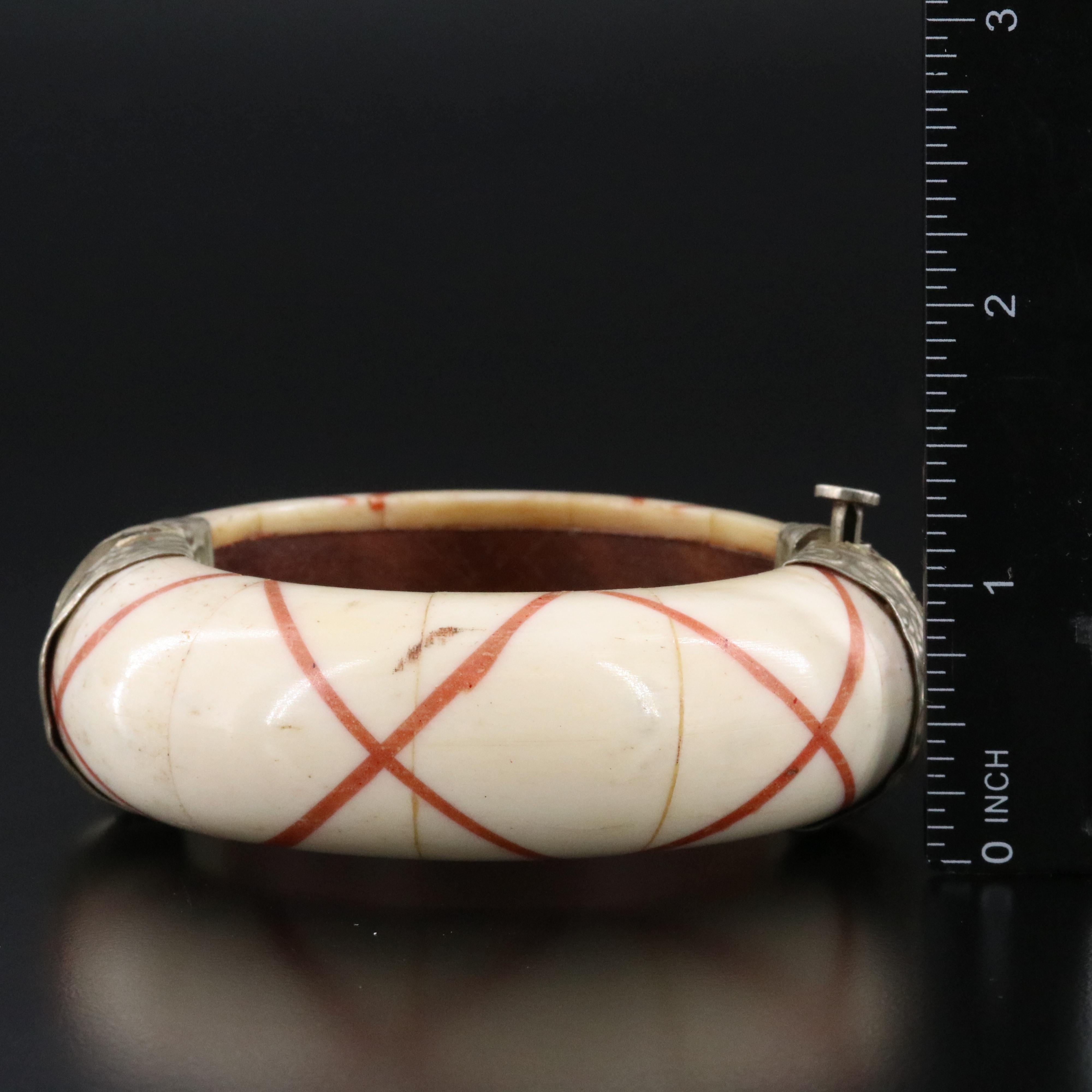 Bone Bracelet, Leaf Pendant and Medieval Themed Pendant