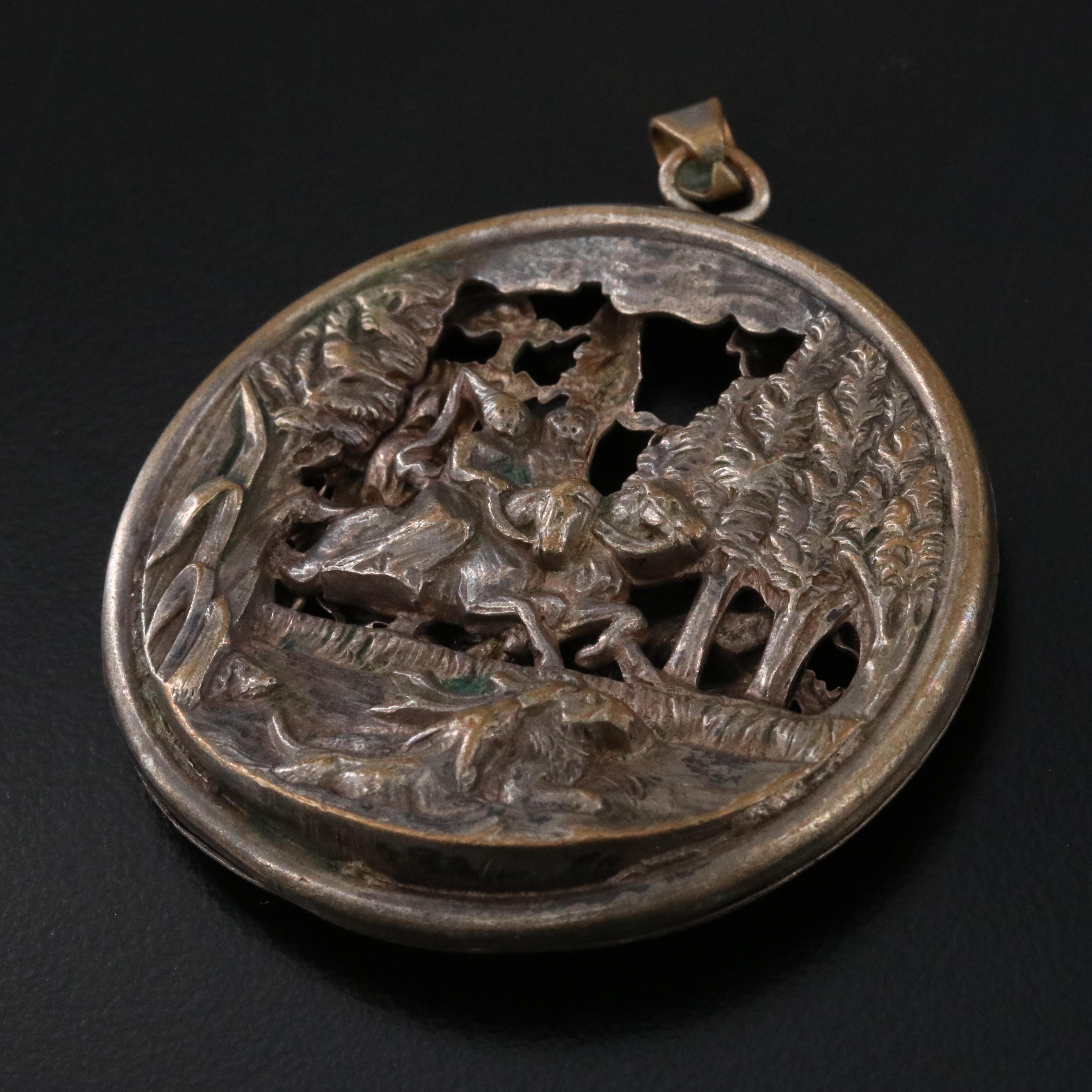 Bone Bracelet, Leaf Pendant and Medieval Themed Pendant