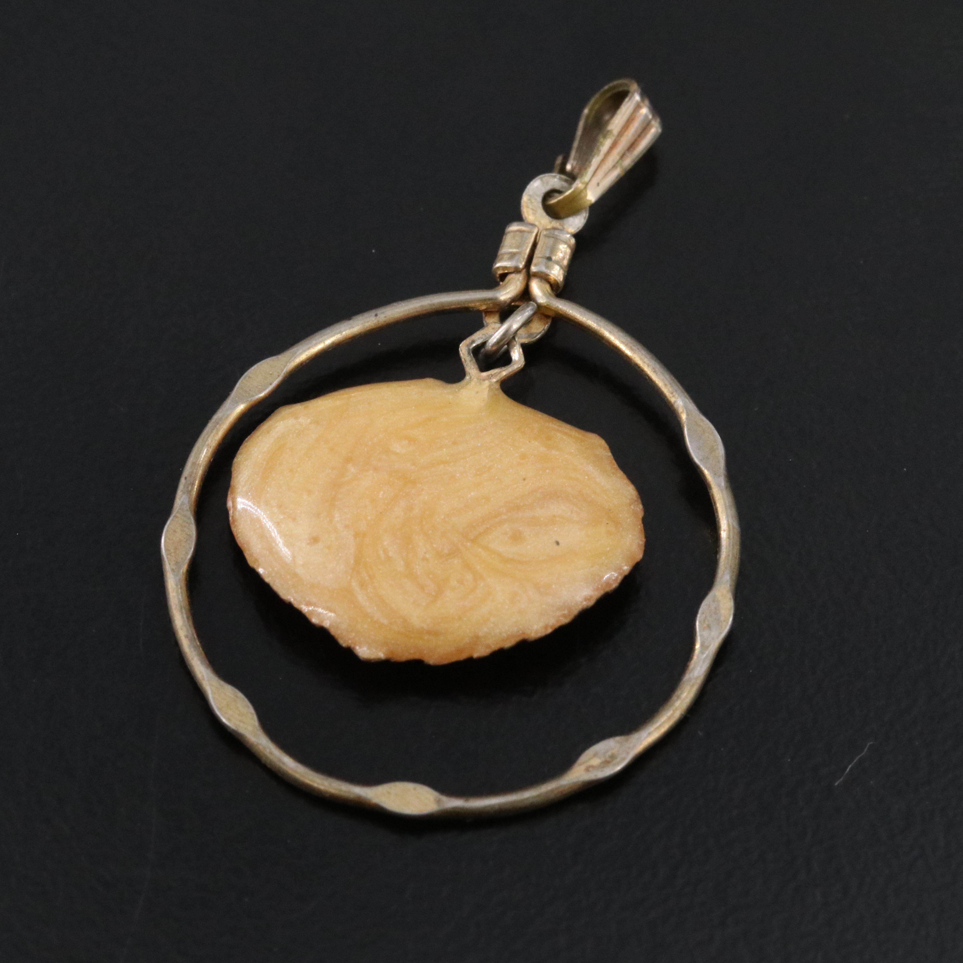 Bone Bracelet, Leaf Pendant and Medieval Themed Pendant