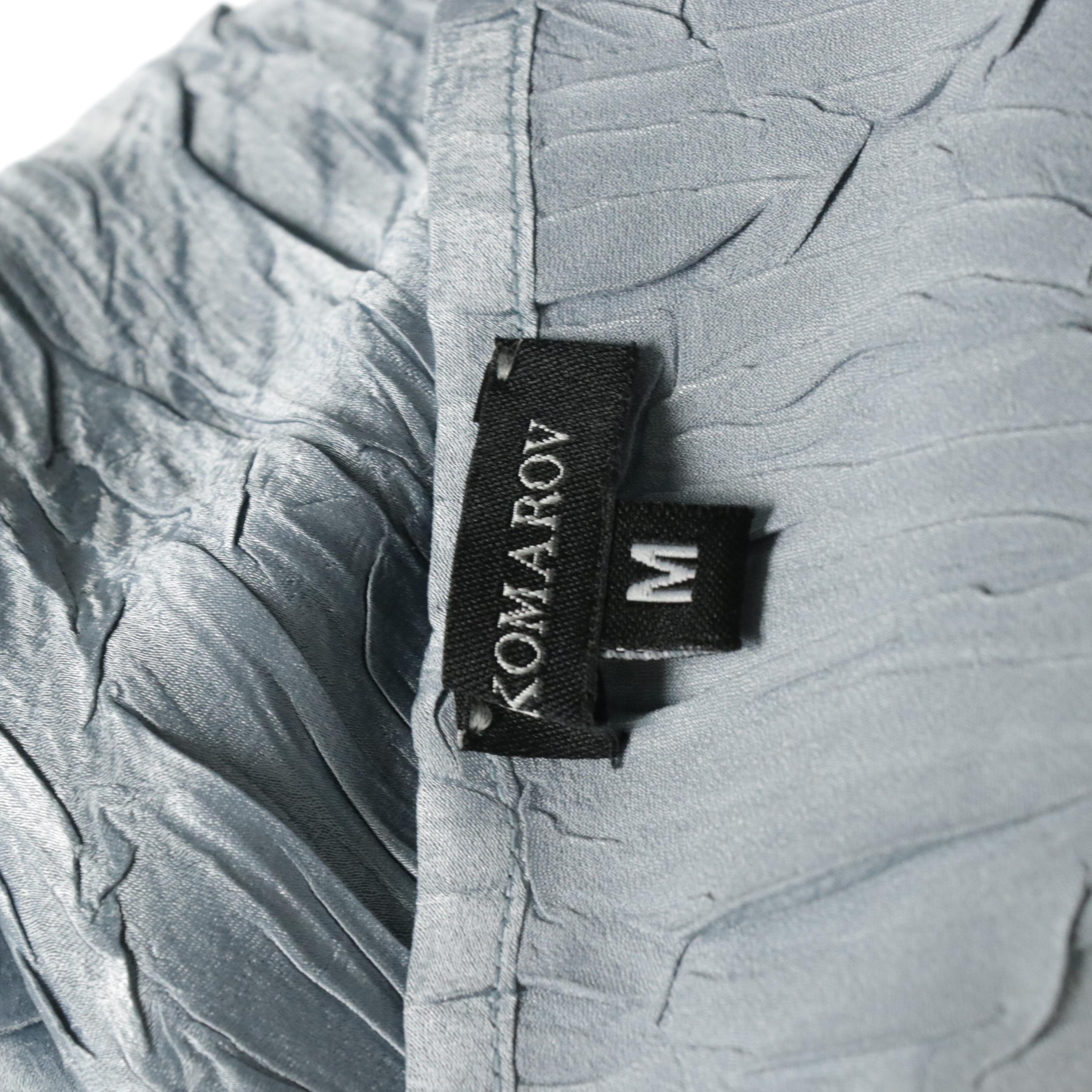 Tracy Reese Silk Blue and Black Printed & Komarov Blue 3/4th Sleeve Midi Dresses