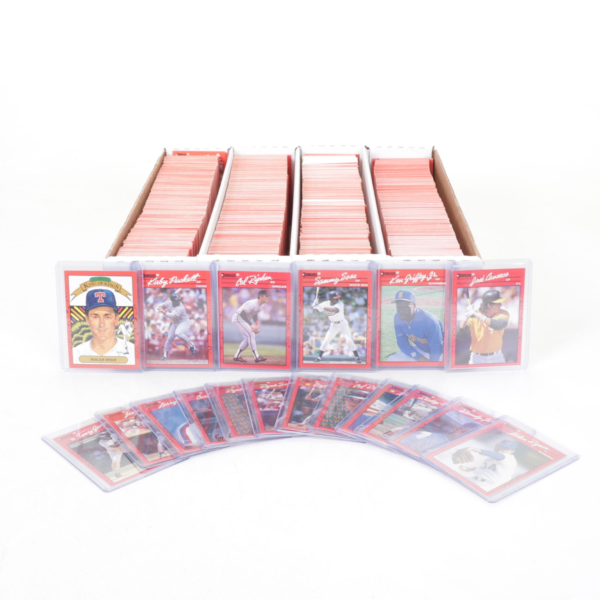 3,200 Mint Condition 1990 Donruss Cello Box Case Baseball Cards