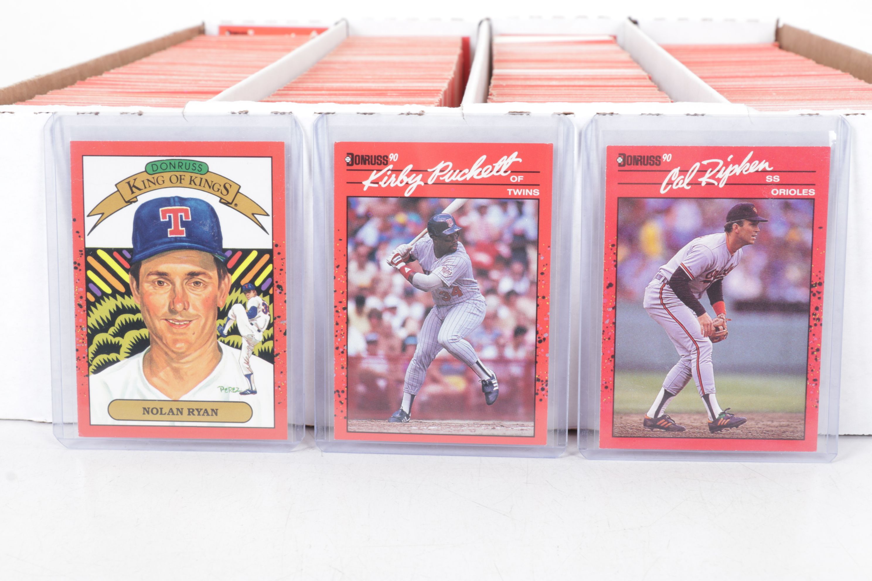 3,200 Mint Condition 1990 Donruss Cello Box Case Baseball Cards