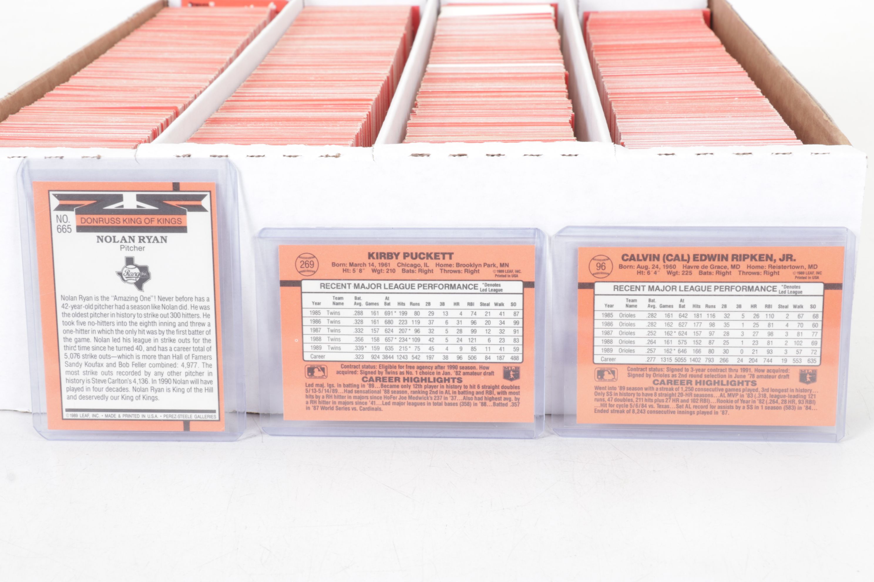 3,200 Mint Condition 1990 Donruss Cello Box Case Baseball Cards