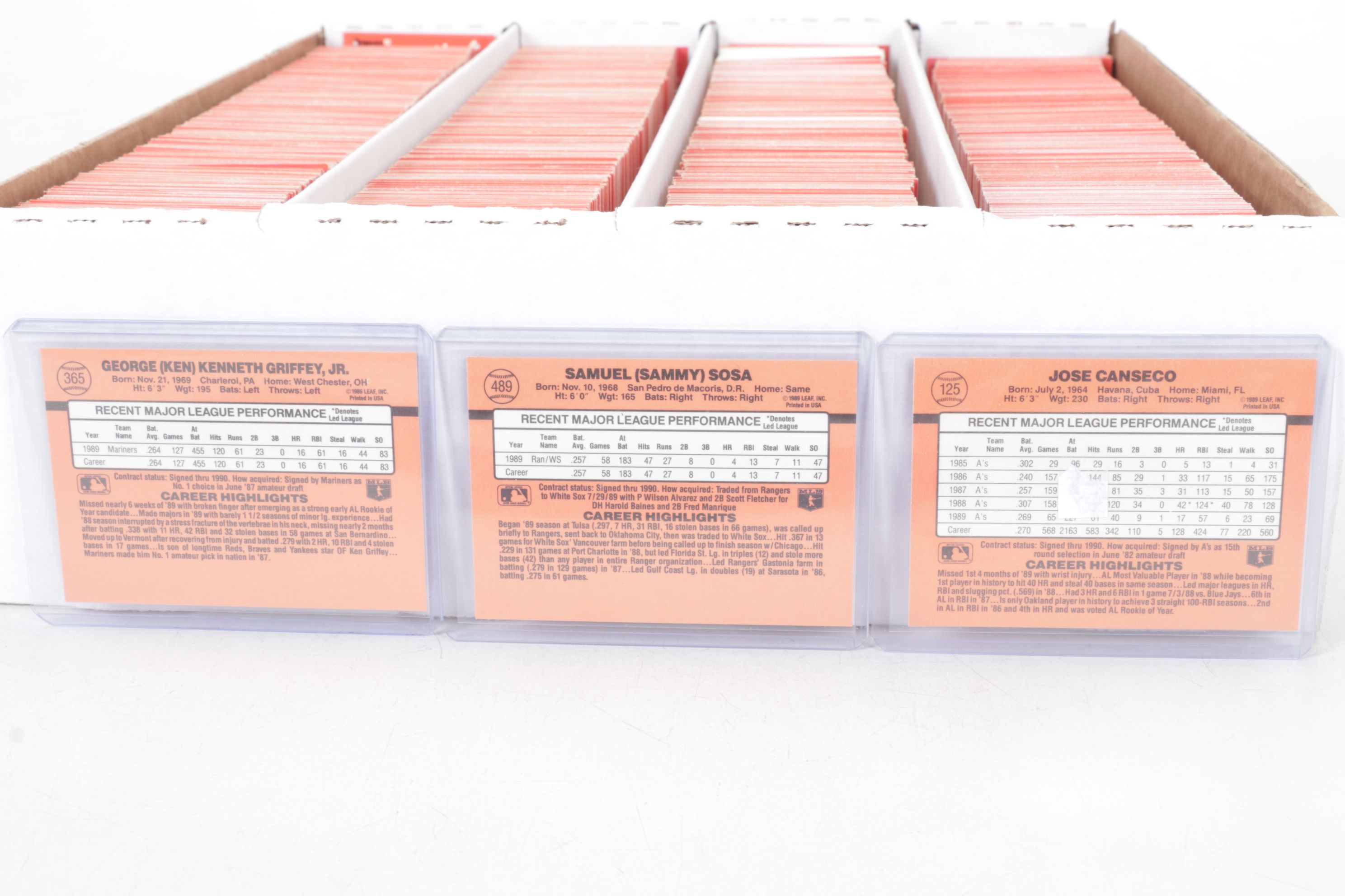 3,200 Mint Condition 1990 Donruss Cello Box Case Baseball Cards