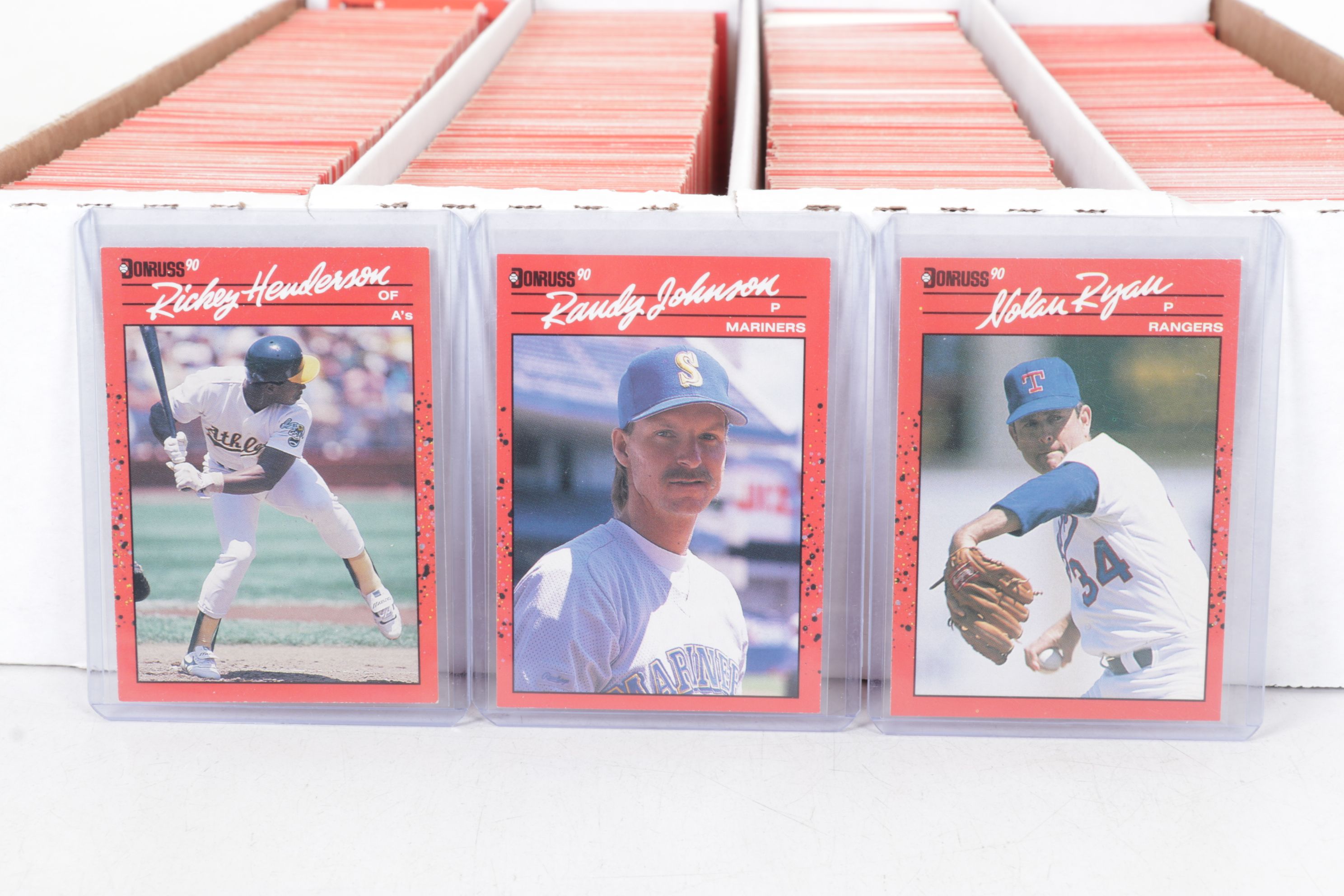 3,200 Mint Condition 1990 Donruss Cello Box Case Baseball Cards