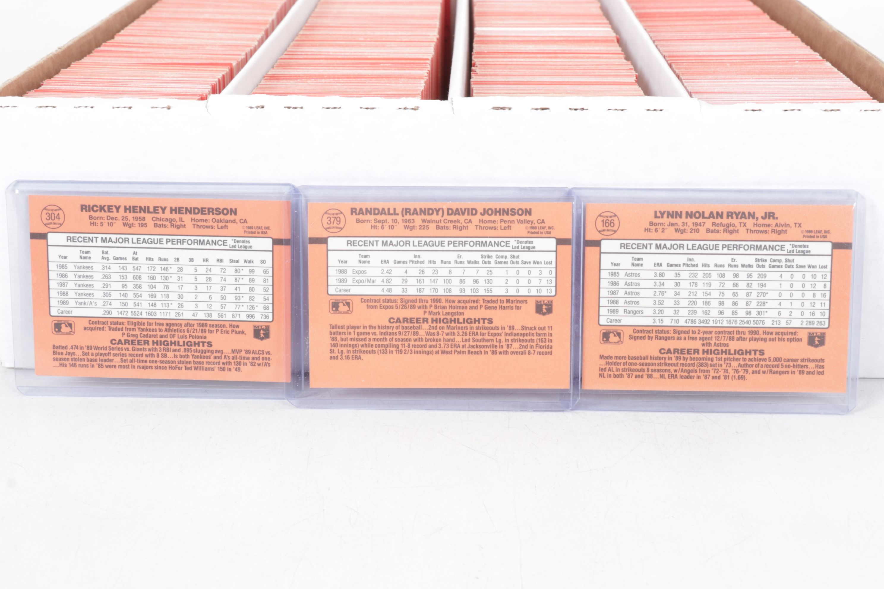 3,200 Mint Condition 1990 Donruss Cello Box Case Baseball Cards