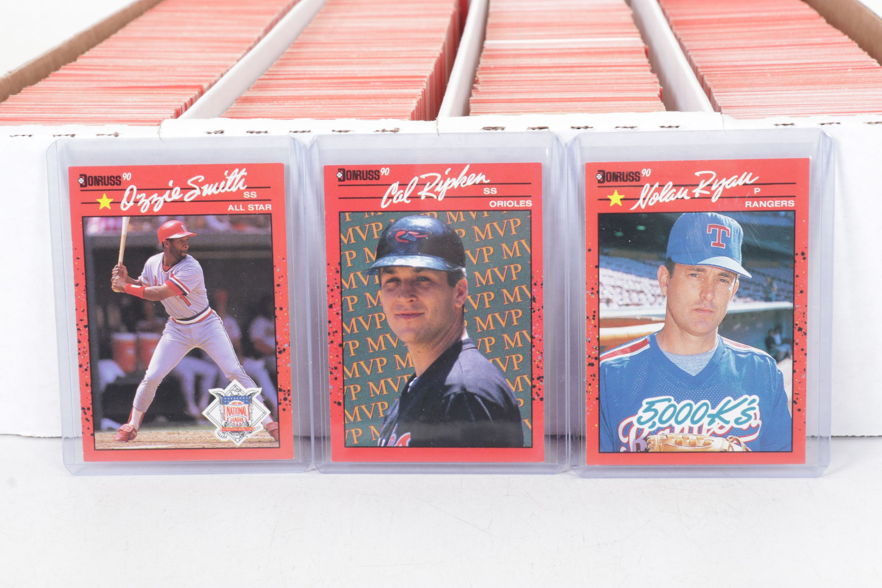 3,200 Mint Condition 1990 Donruss Cello Box Case Baseball Cards