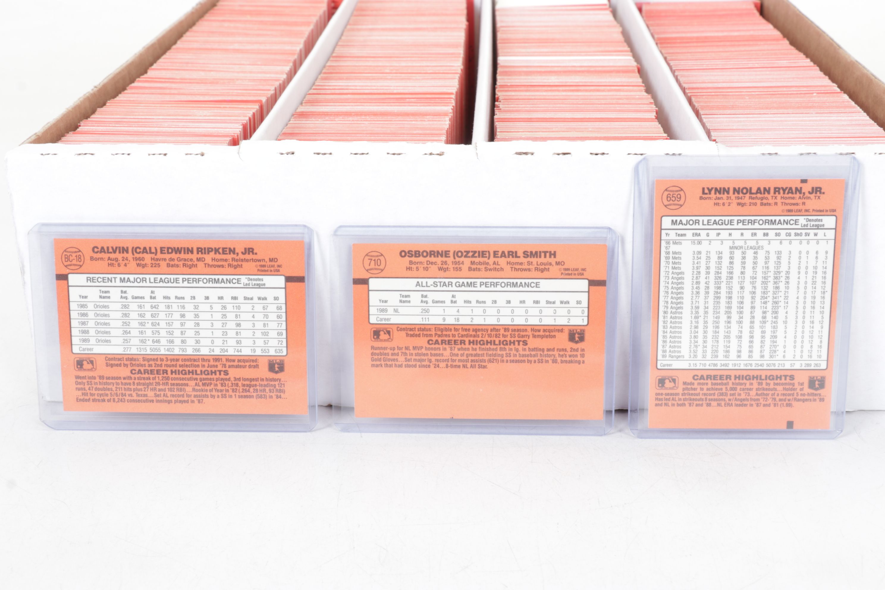 3,200 Mint Condition 1990 Donruss Cello Box Case Baseball Cards