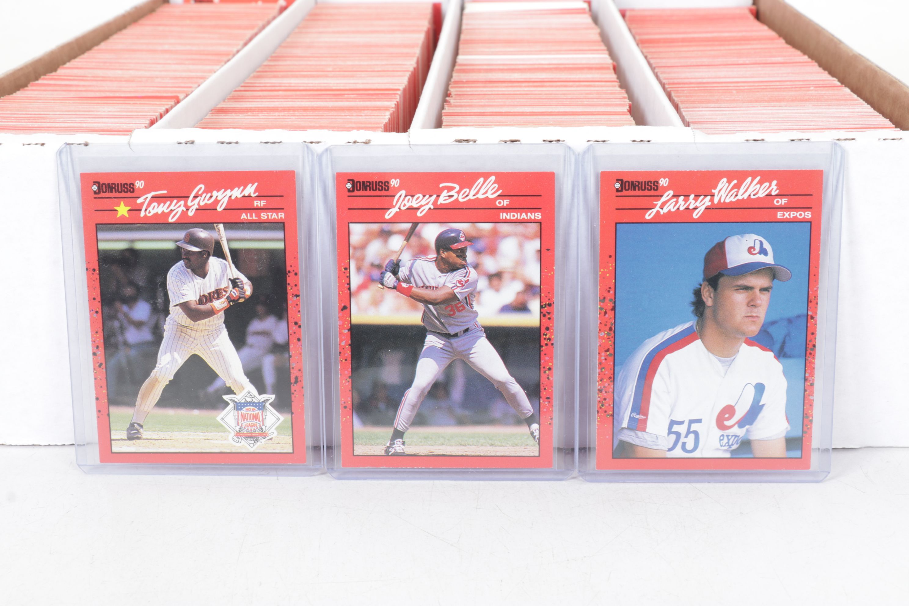 3,200 Mint Condition 1990 Donruss Cello Box Case Baseball Cards