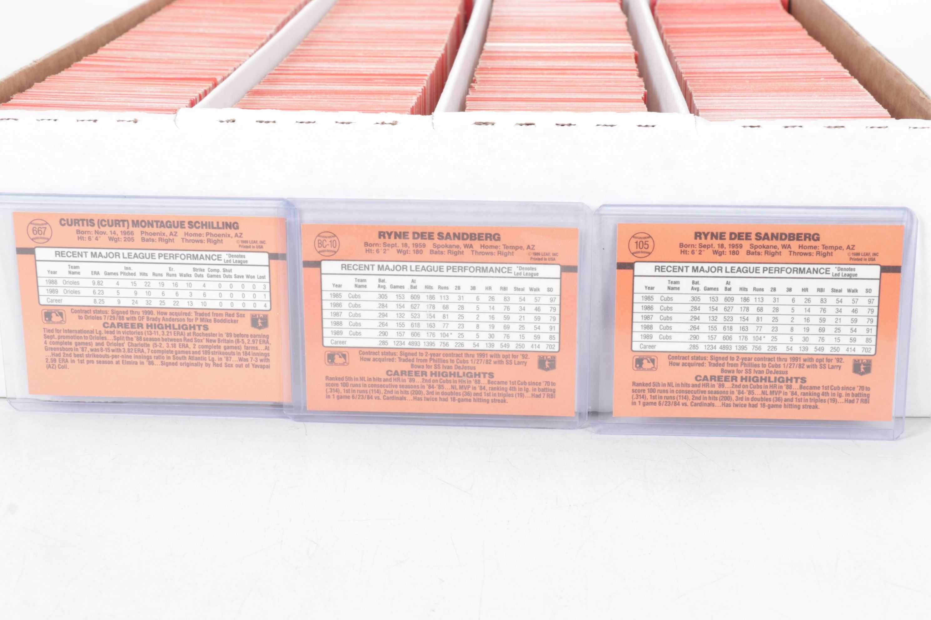 3,200 Mint Condition 1990 Donruss Cello Box Case Baseball Cards