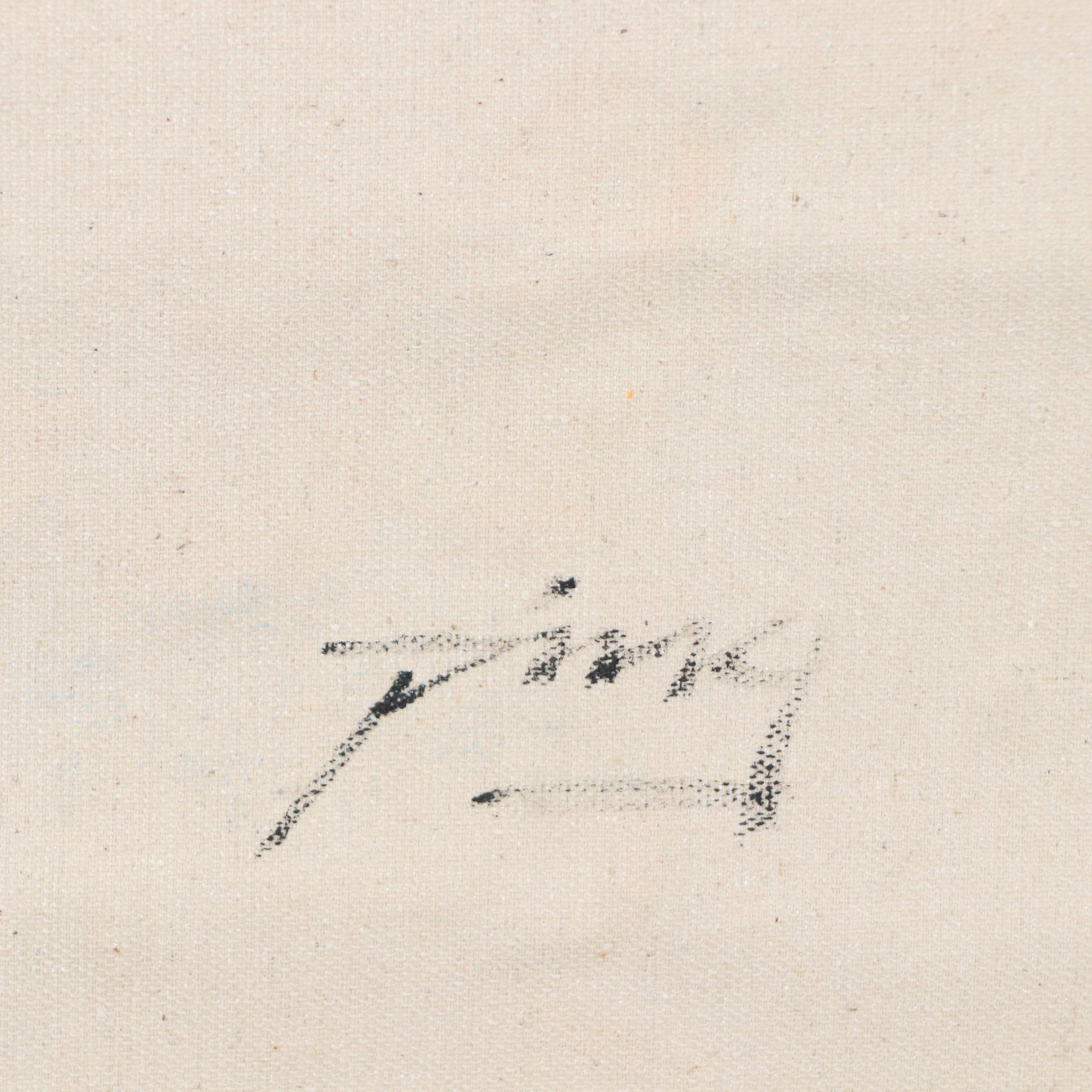 Ping Floral Landscape Oil Painting, 21st Century