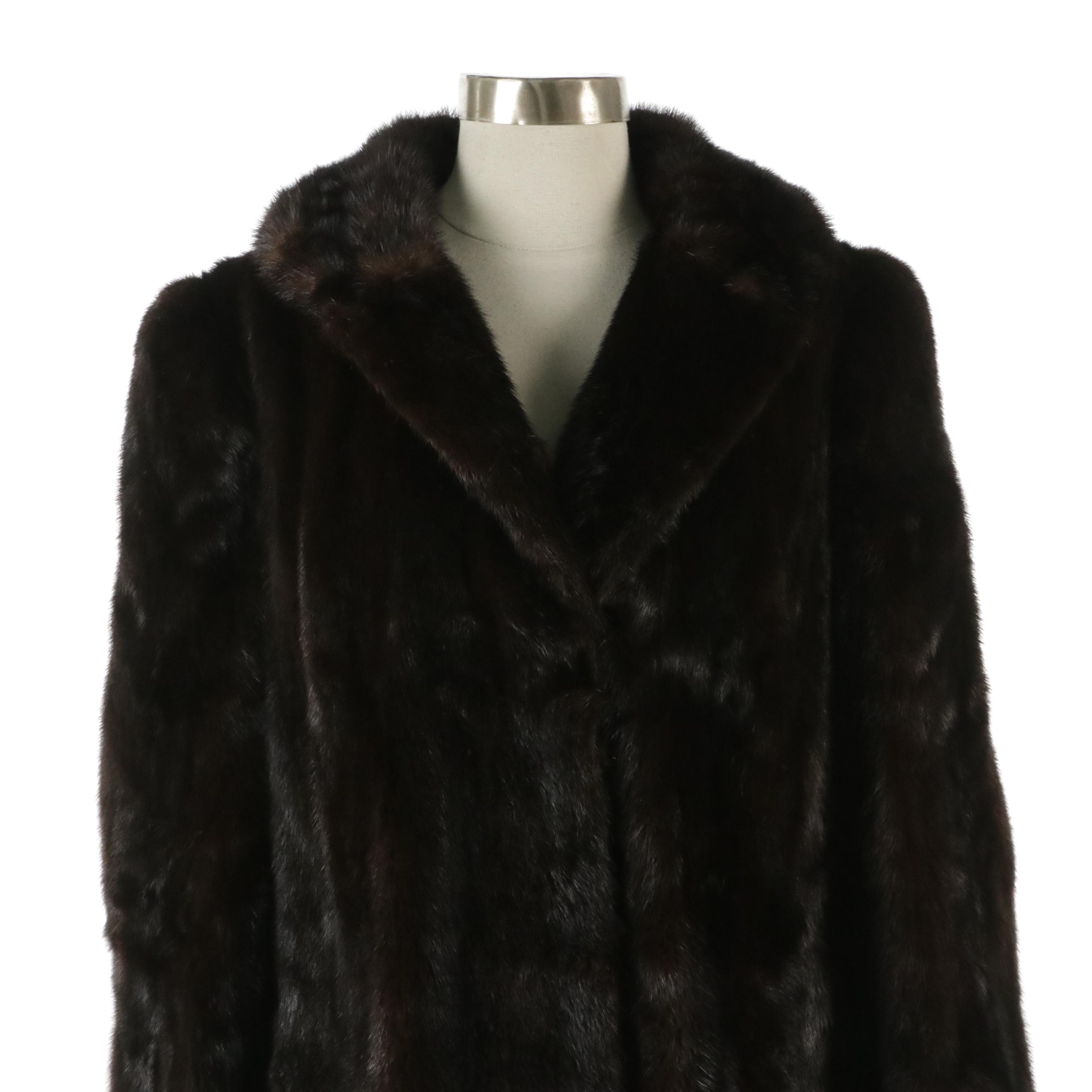 Mahogany Mink Fur Coat from Woodland Hills Furriers