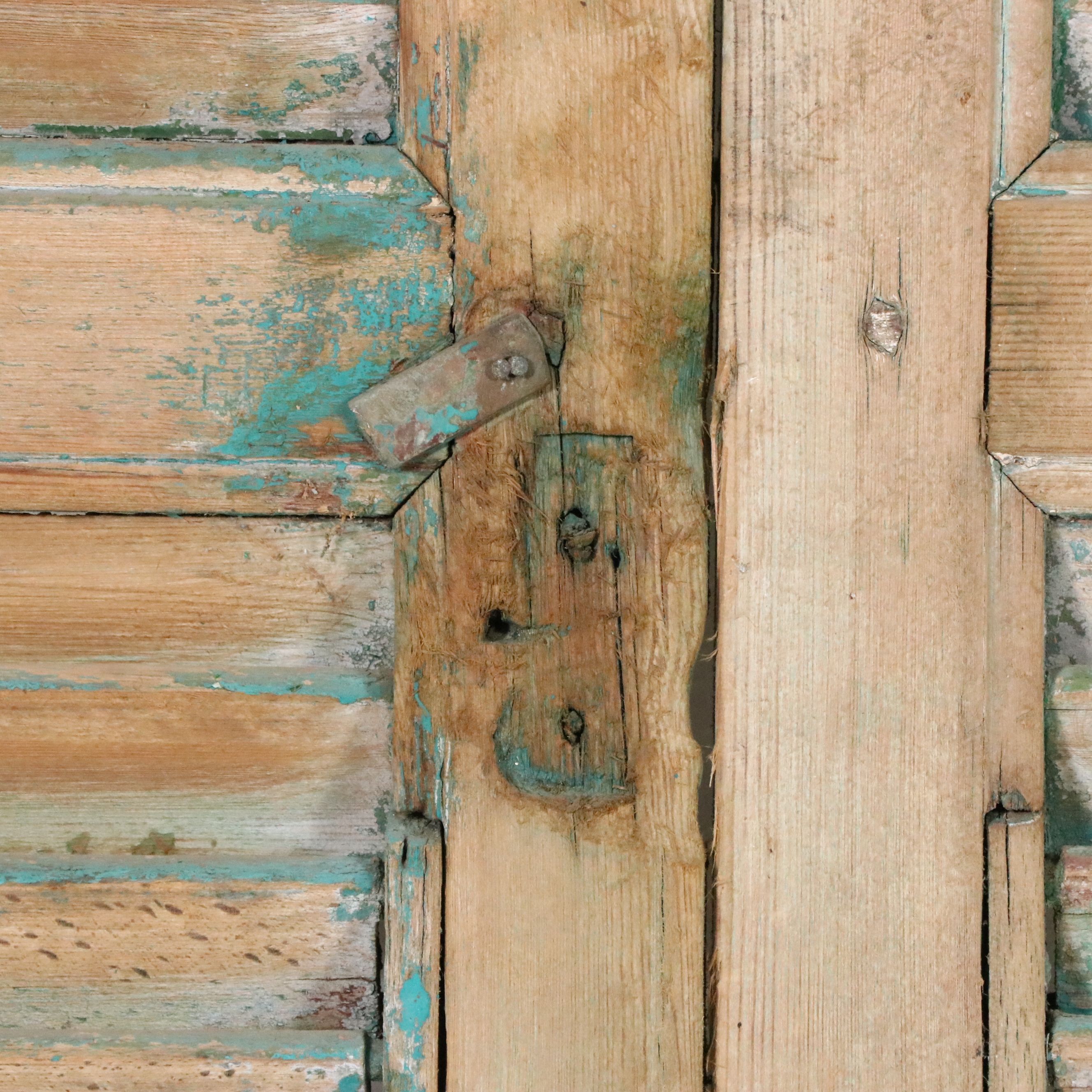 French Provincial Style Painted Wood Narrow Shutters, Late 19th/ Early 20th C.
