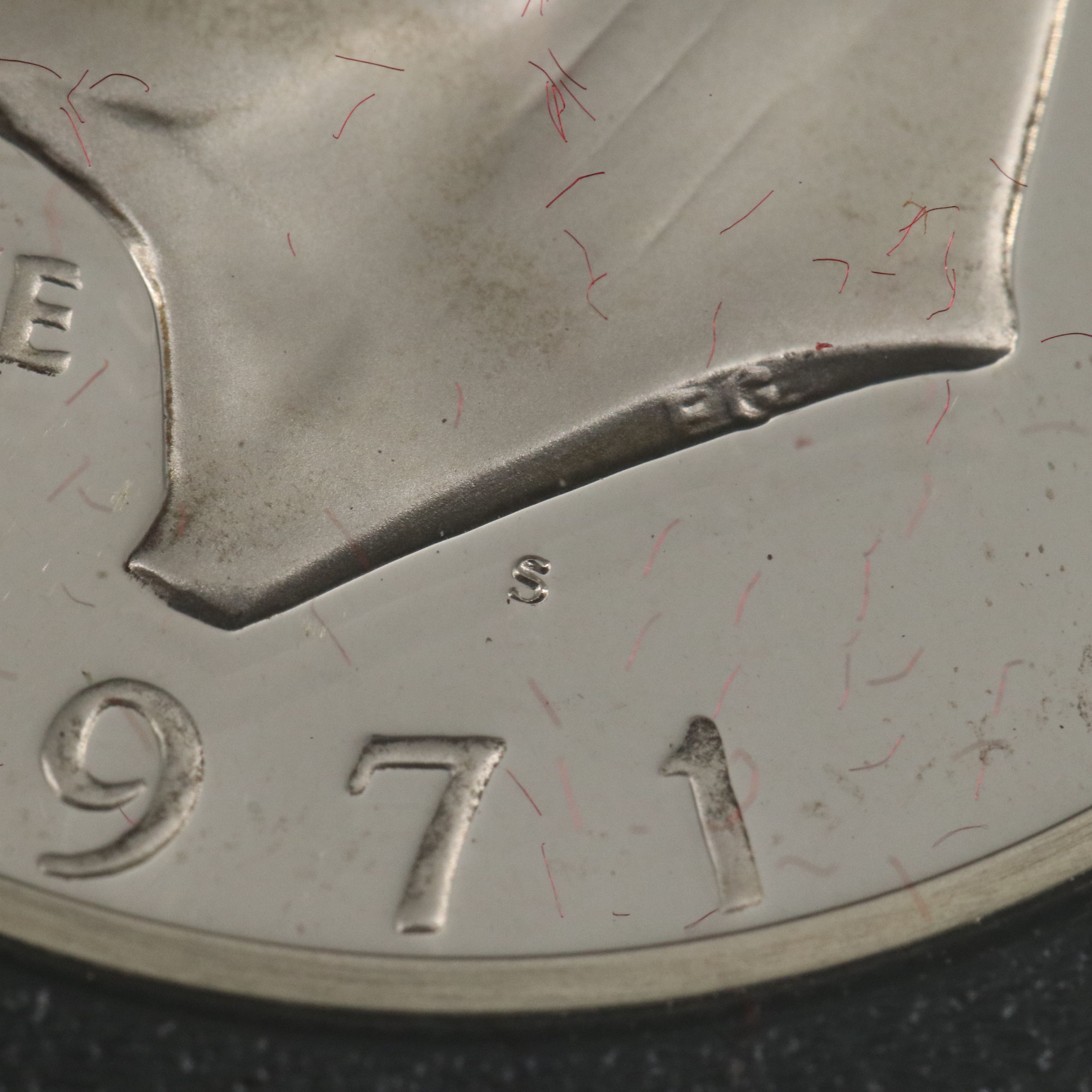 Ten Proof Eisenhower Silver Dollars, 1971 and 1972