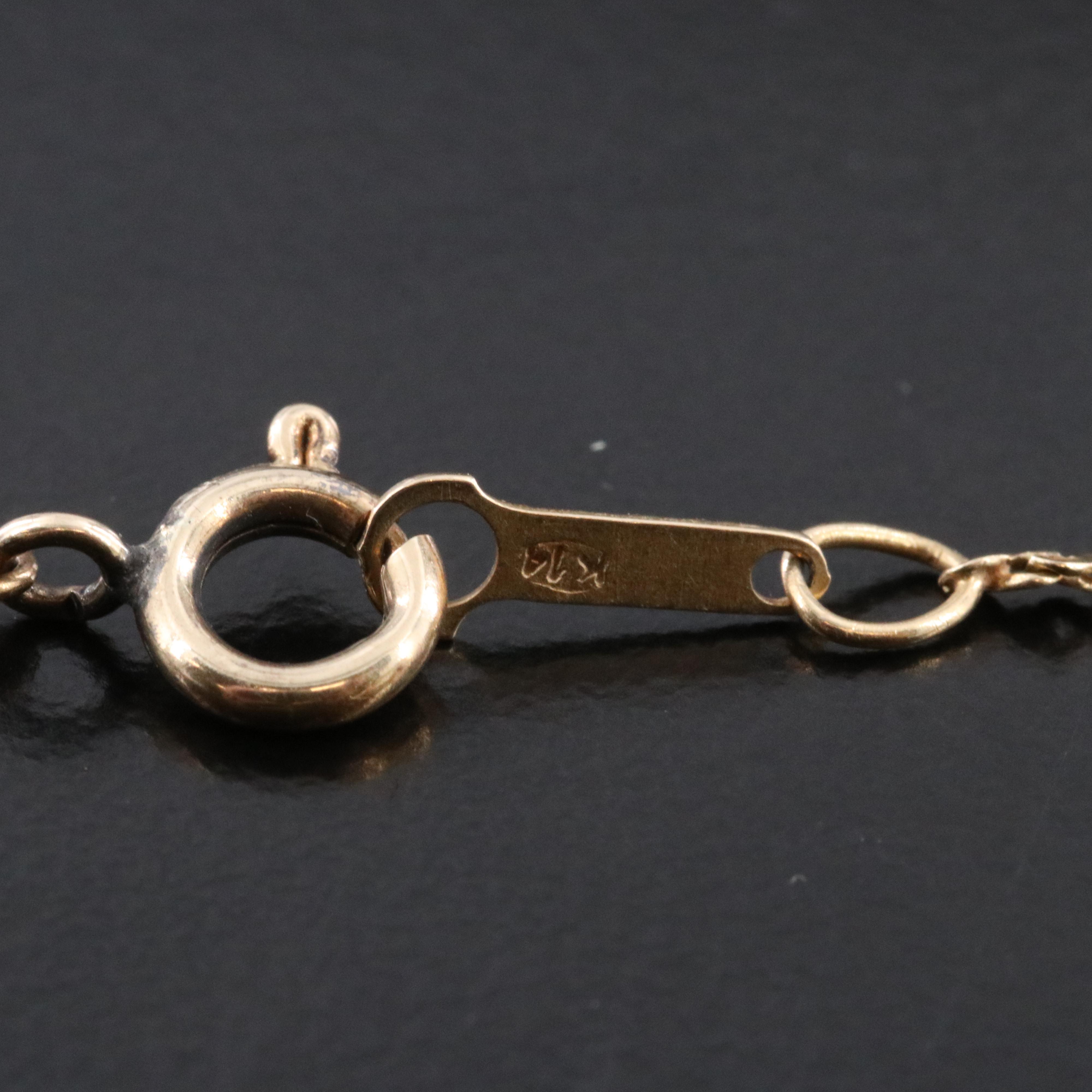 14K Serpentine Chain Necklace