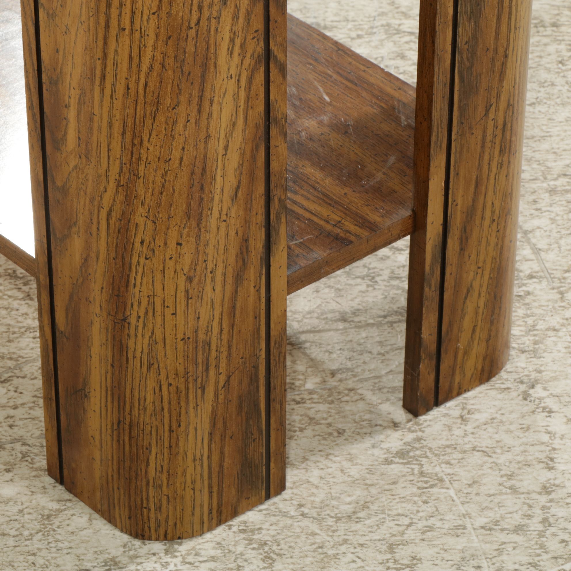 Pilliod Sofa Table with Wood Grain Laminate Finish, Late 20th Century