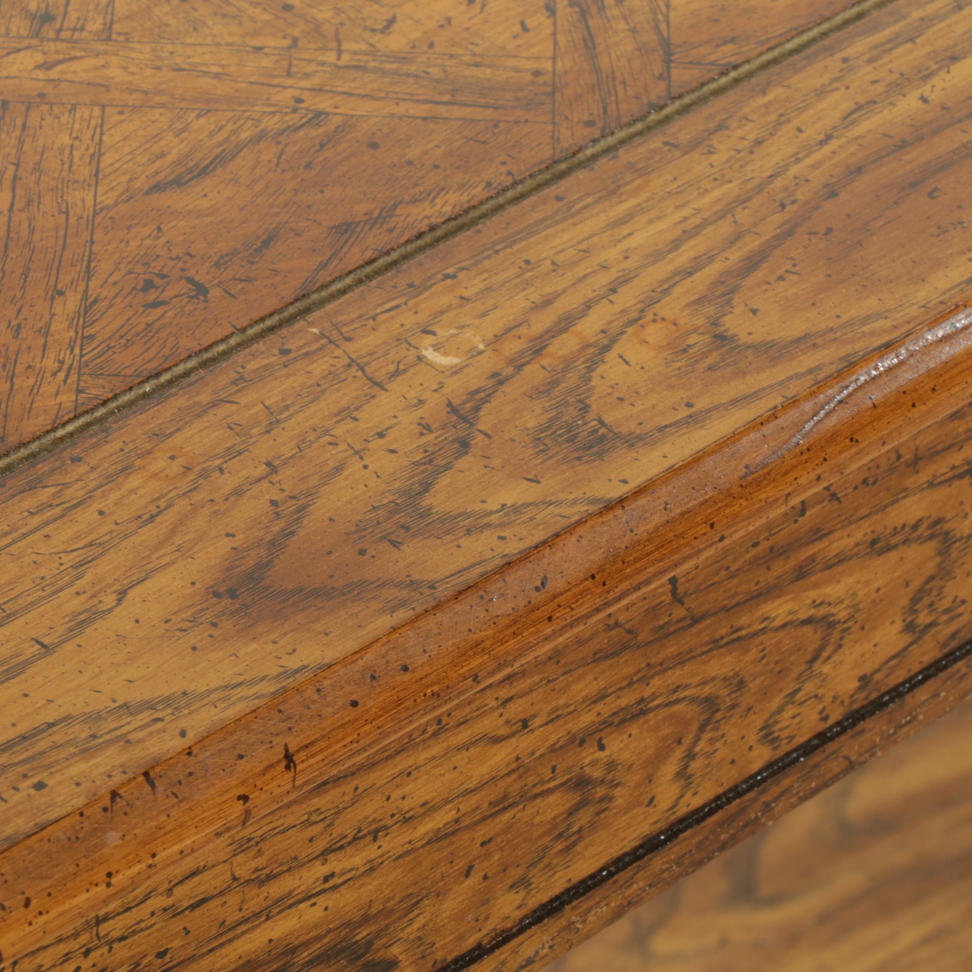 Pilliod Sofa Table with Wood Grain Laminate Finish, Late 20th Century