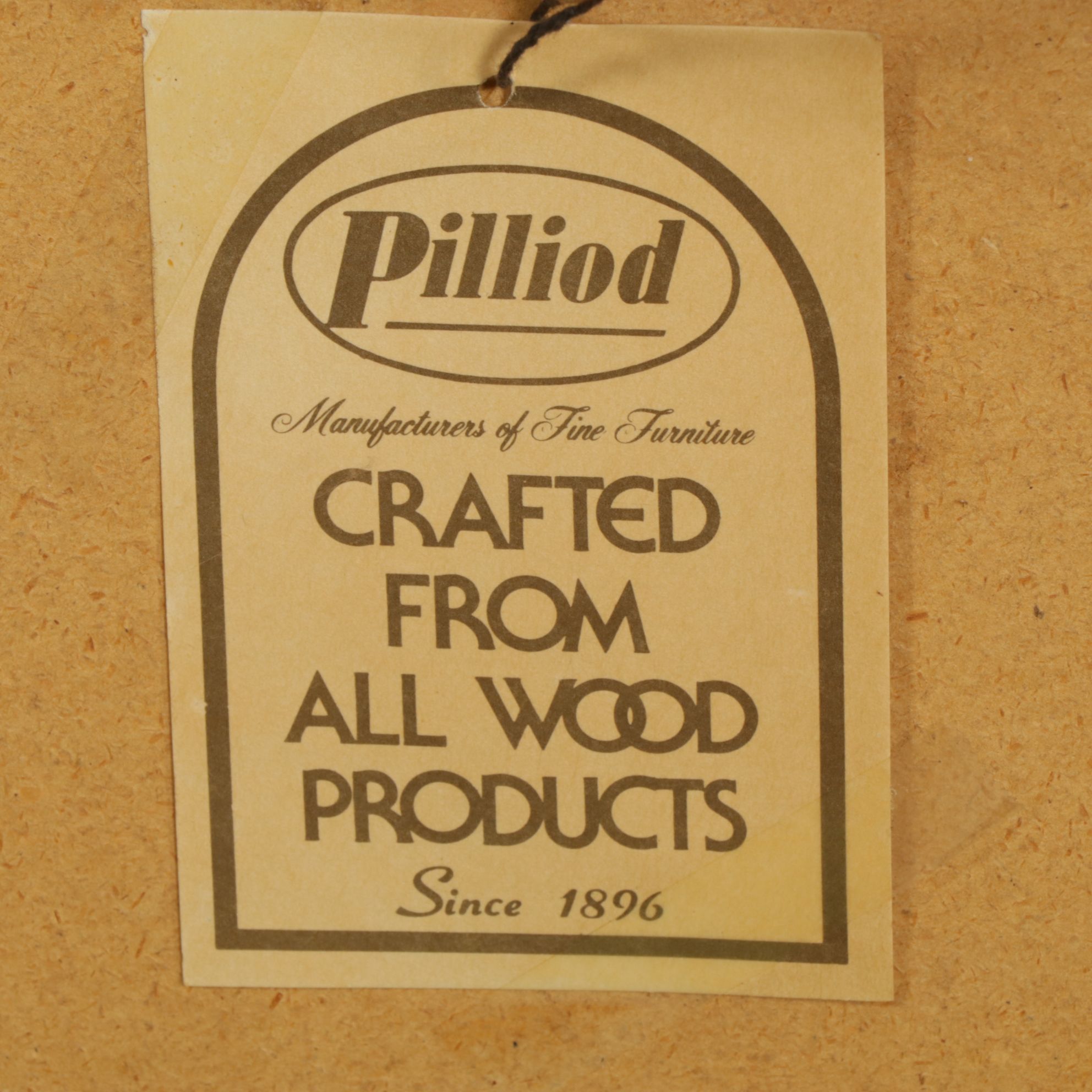 Pilliod Sofa Table with Wood Grain Laminate Finish, Late 20th Century