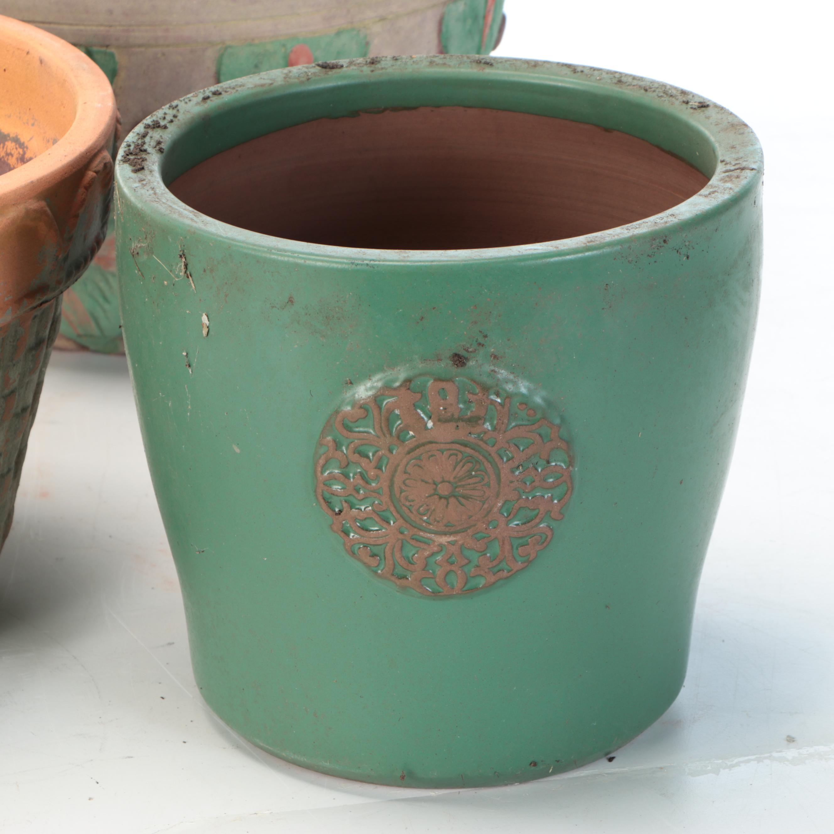 Basketweave and More Ceramic Planters