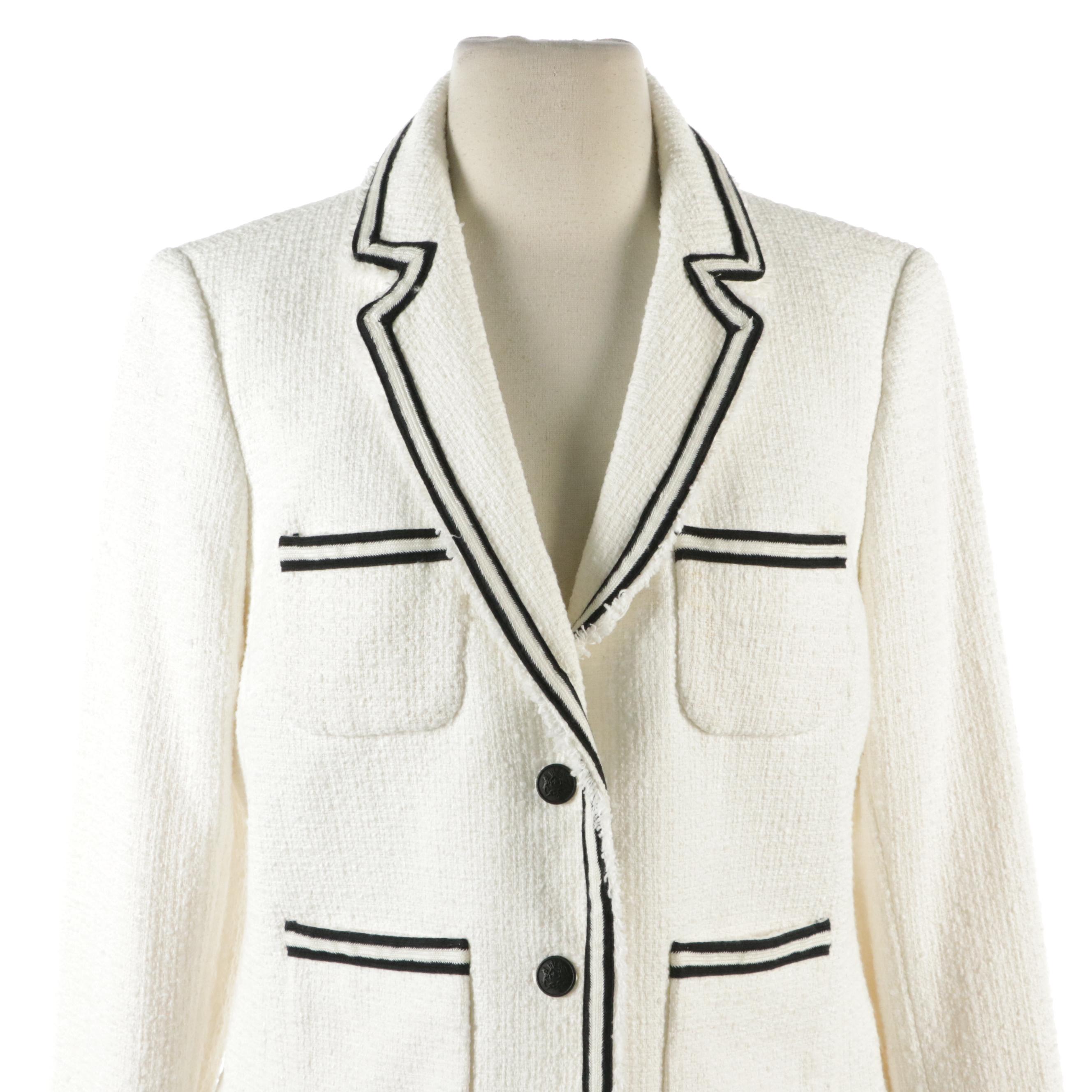 Talbots Little Black Dress with Woven Bouclé Jackets